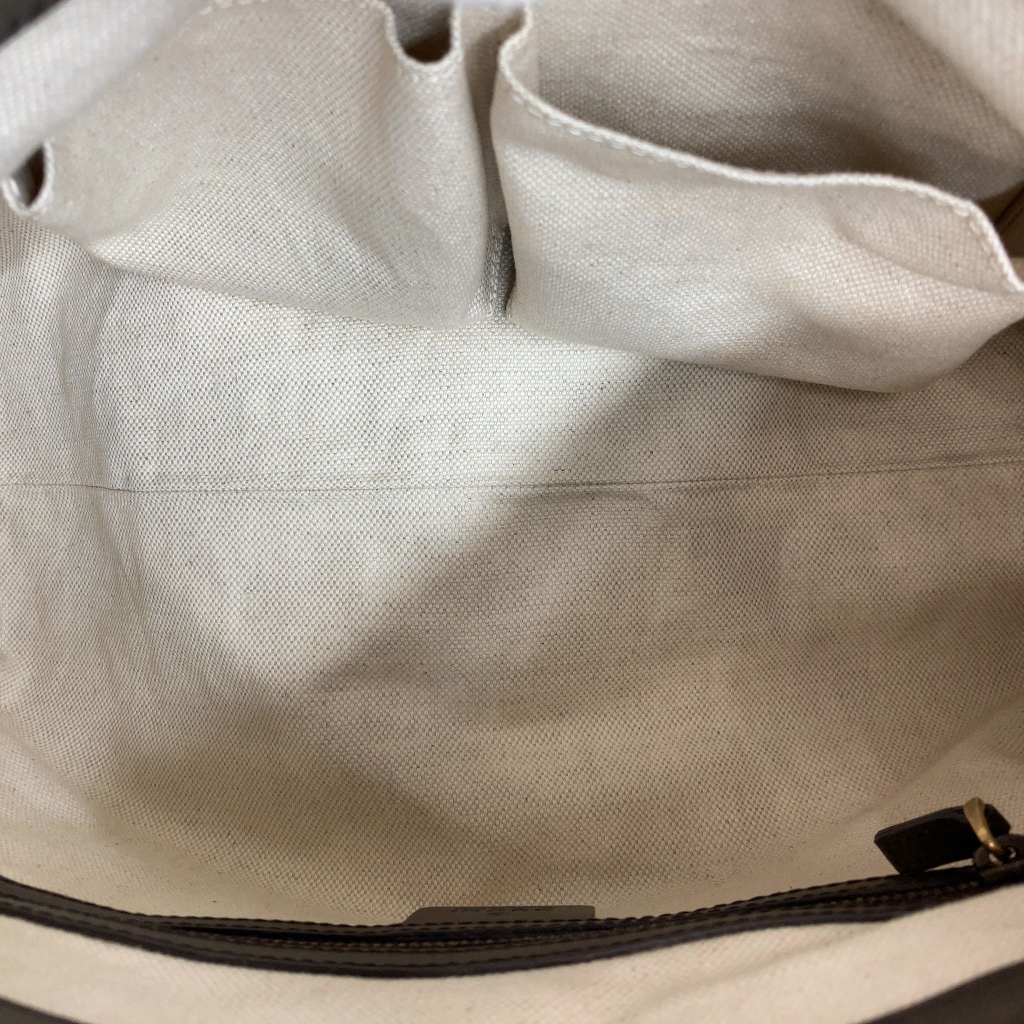 Small Scarlett Studded Interlocking G Hobo, GG Canvas — view 7