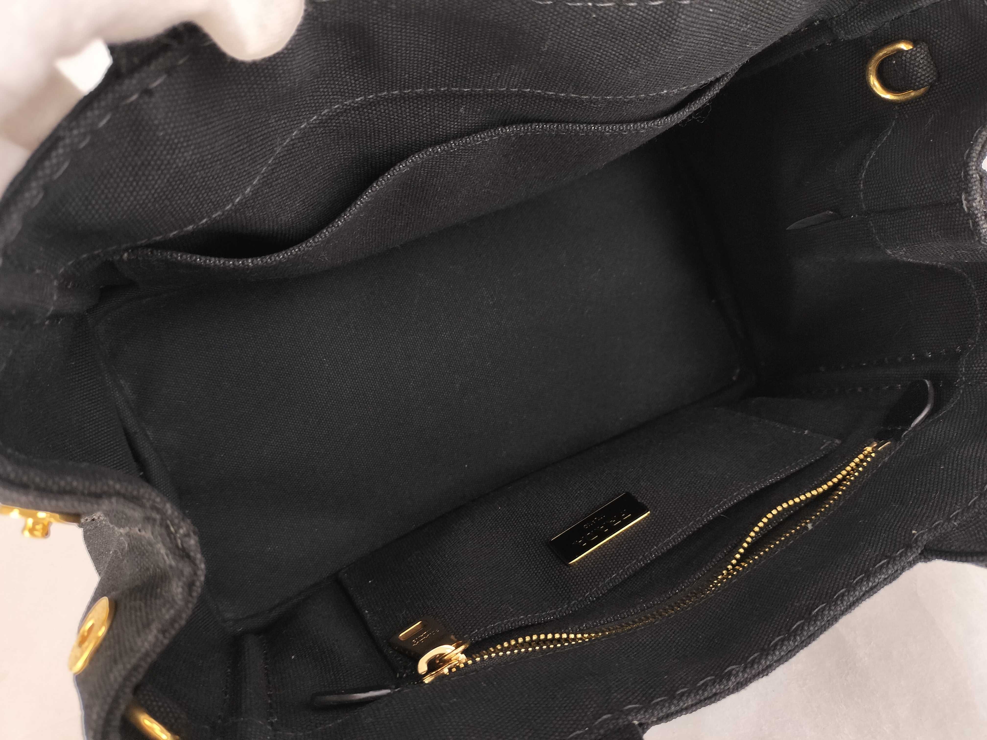 2-way handbag/shoulder bag, Canapa Mini canvas, 1BG439 handbag — view 9