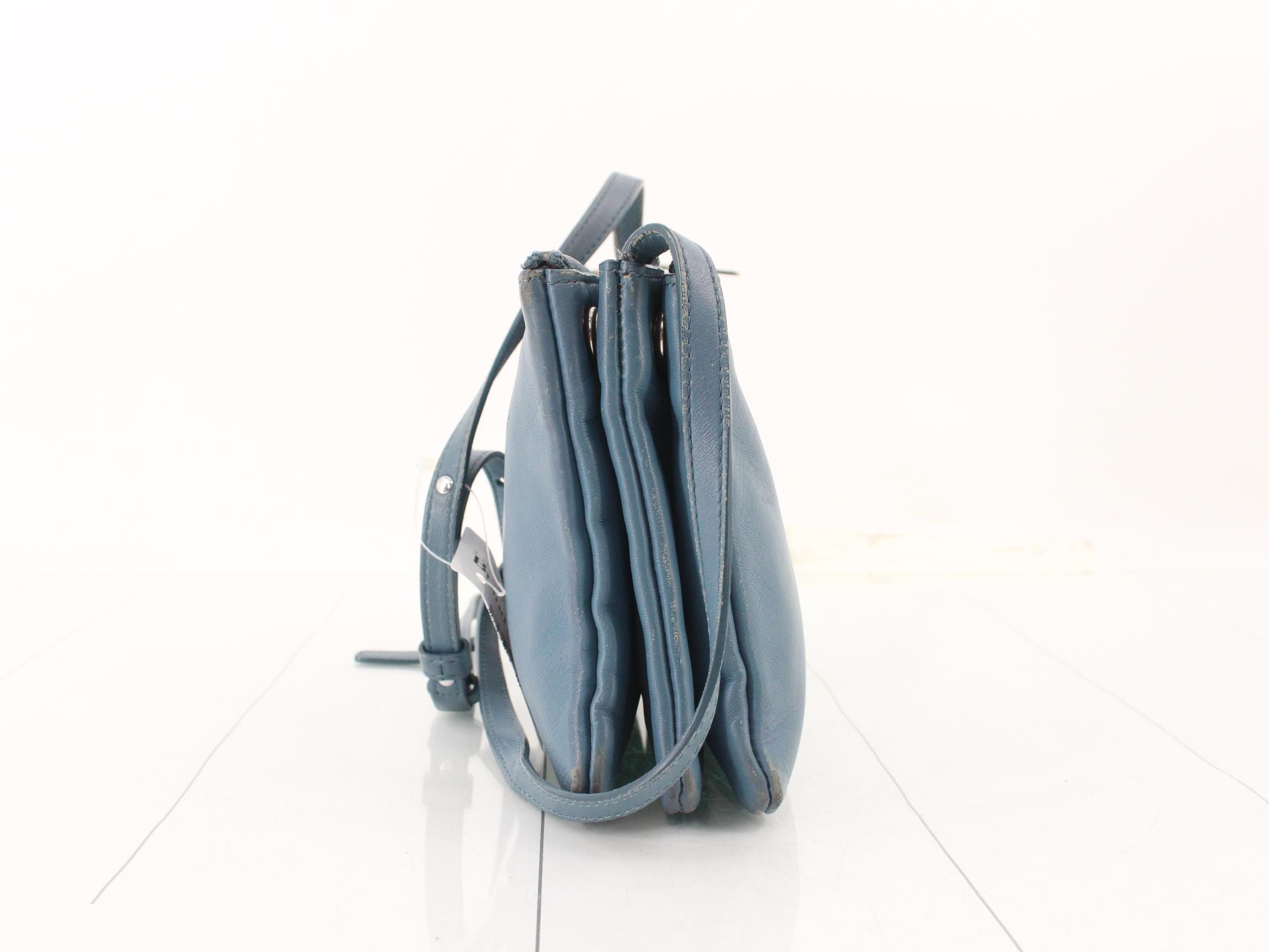 Shoulder bag, blue, trio — view 3