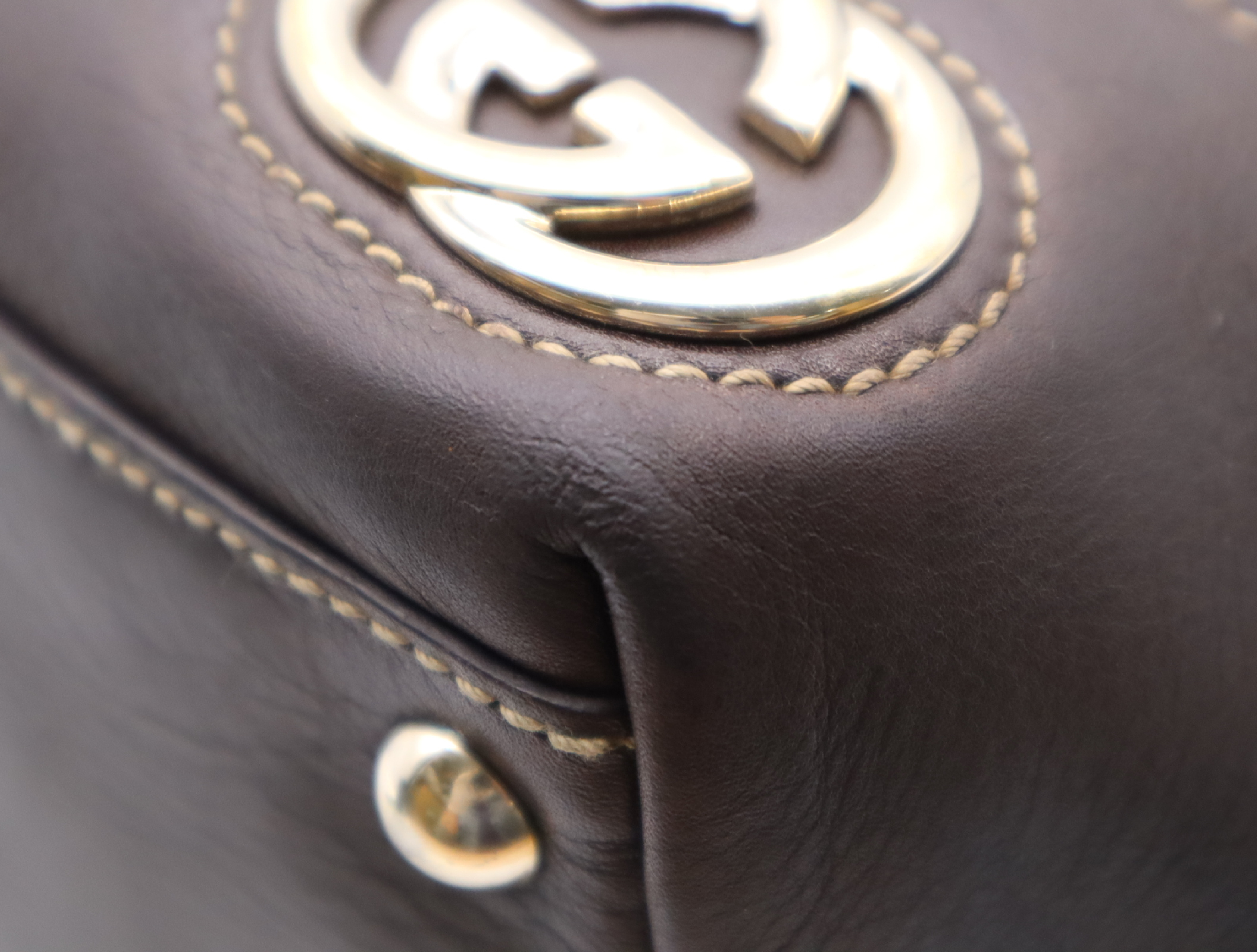16996 GG Canvas New Brit Round Tote Bag — view 6