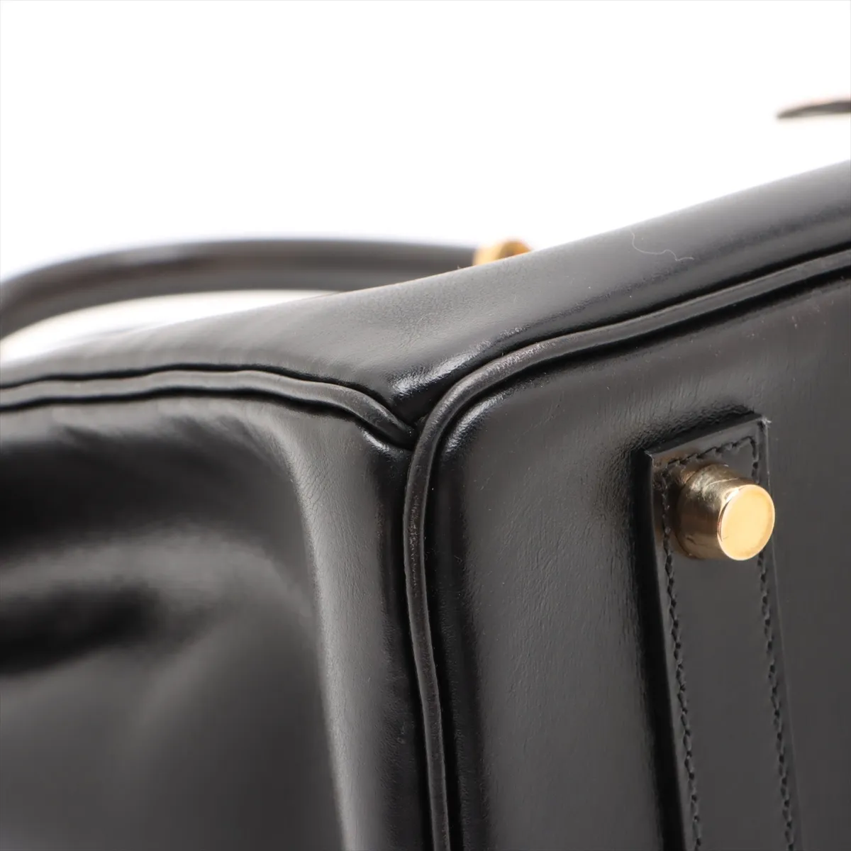 [Individually wrapped] Hermes Birkin 35 Le Tourne Box Calf Black Gold Hardware D:2000 — view 11