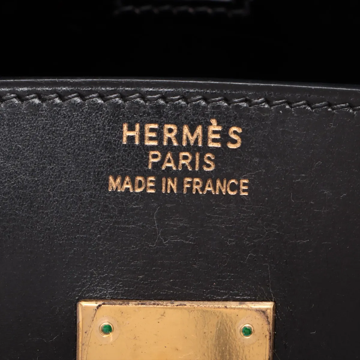 [Individually wrapped] Hermes Birkin 35 Le Tourne Box Calf Black Gold Hardware D:2000 — view 9