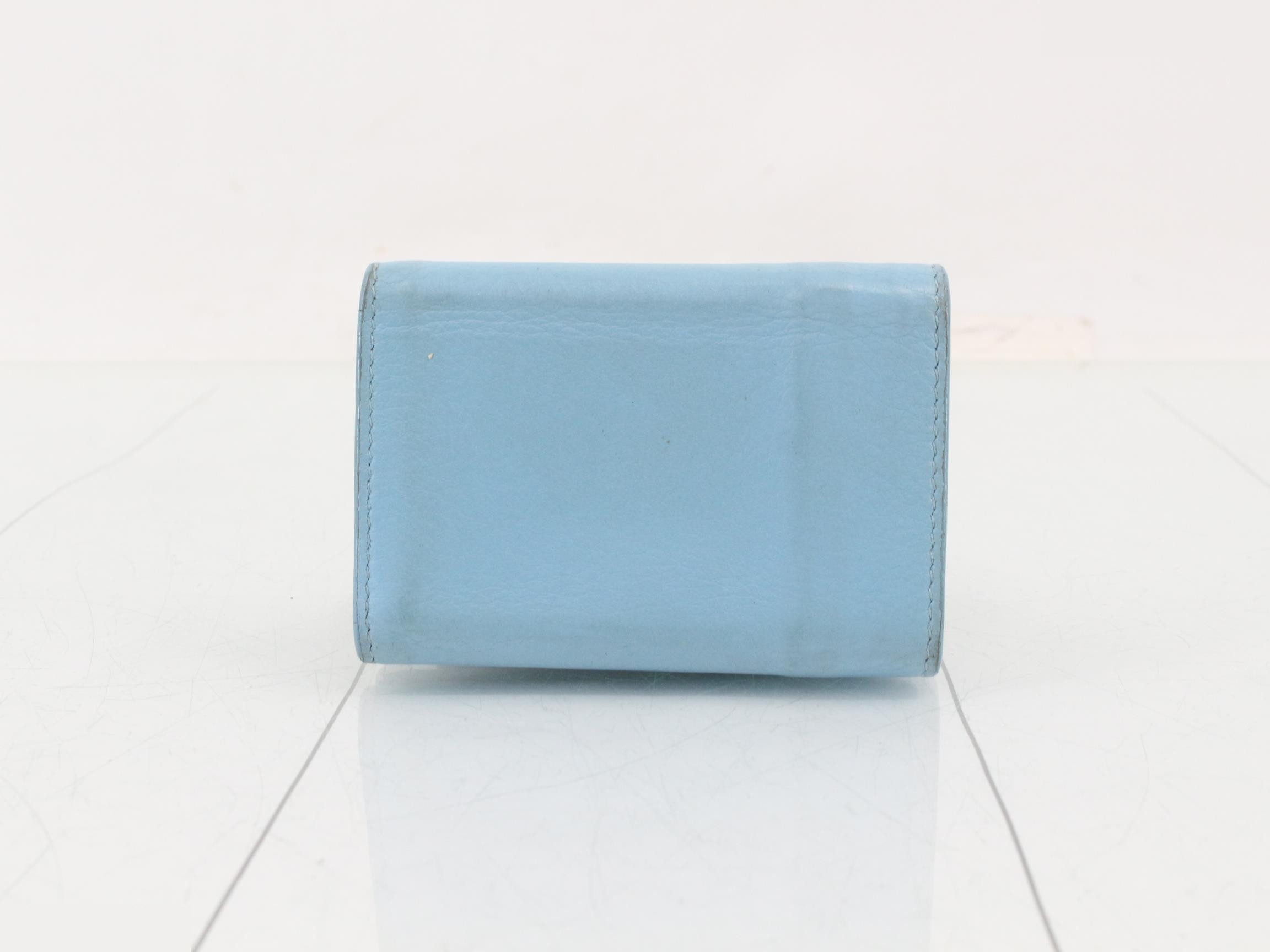 Paper wallet, bag/purse, light blue — view 2