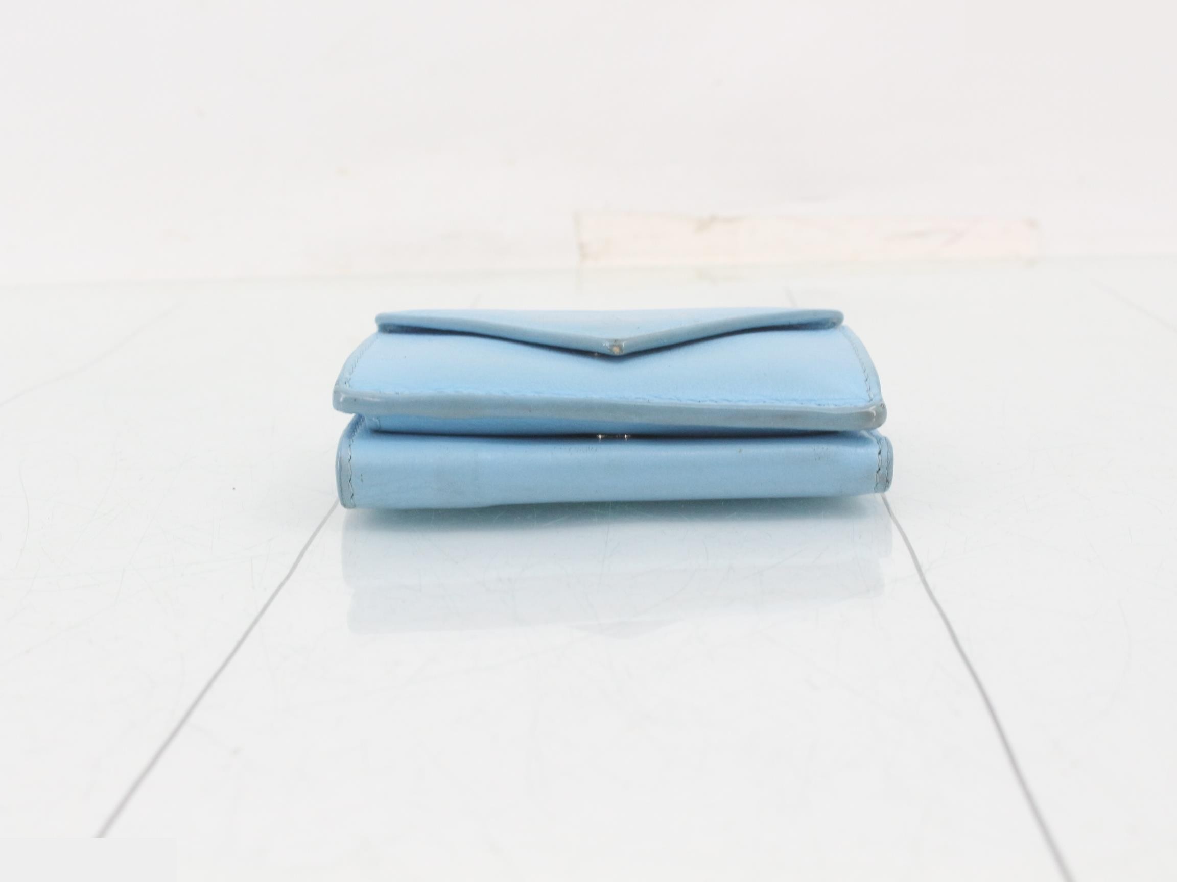 Paper wallet, bag/purse, light blue — view 3