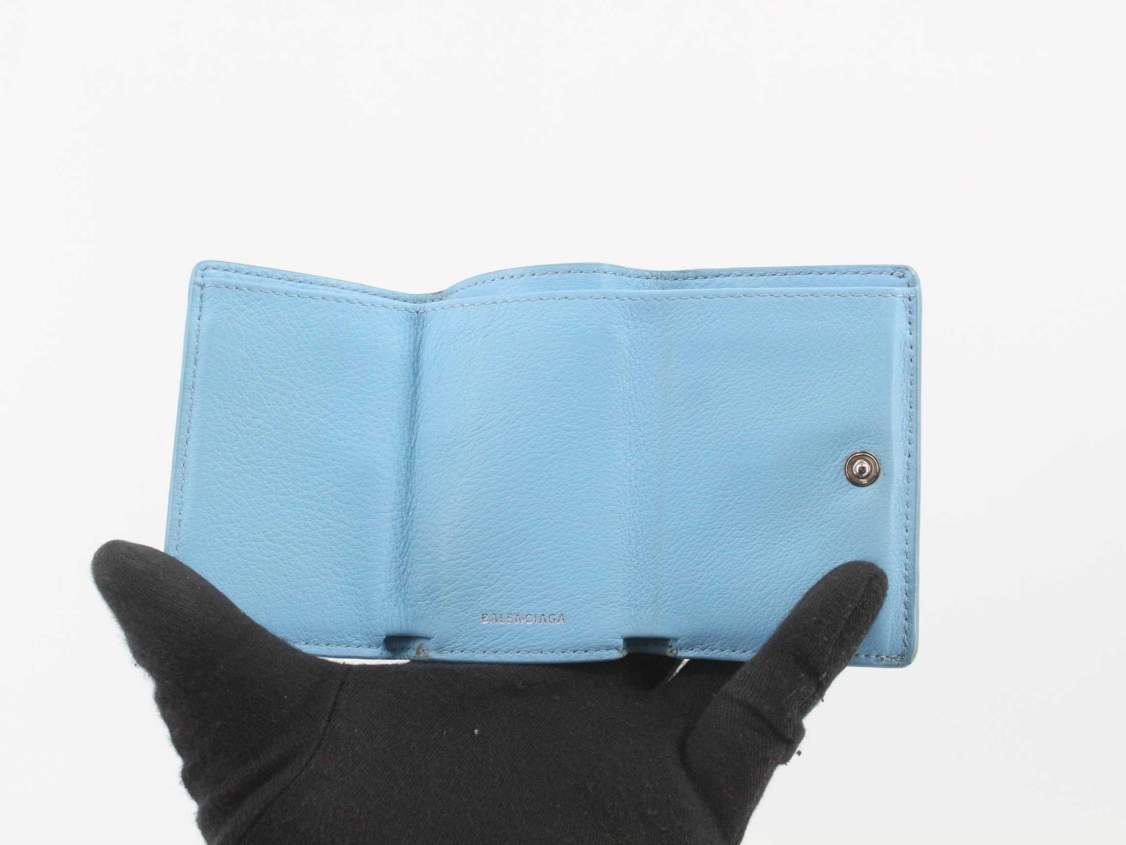 Paper wallet, bag/purse, light blue — view 4