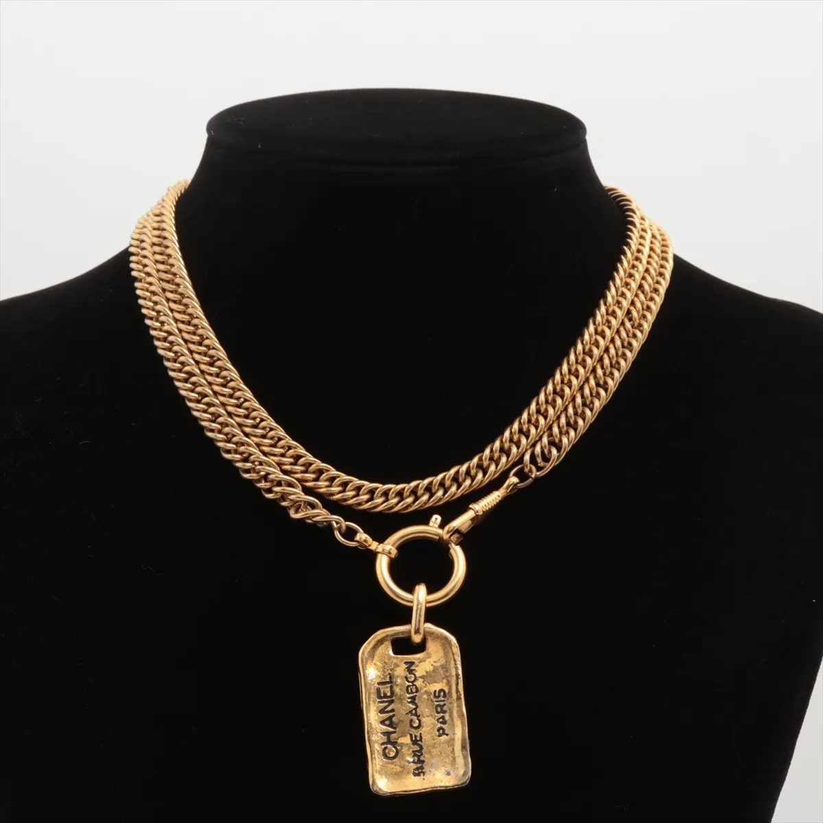 31 RUE CAMBON Necklace, GP Gold. Shows signs of wear: — view 4