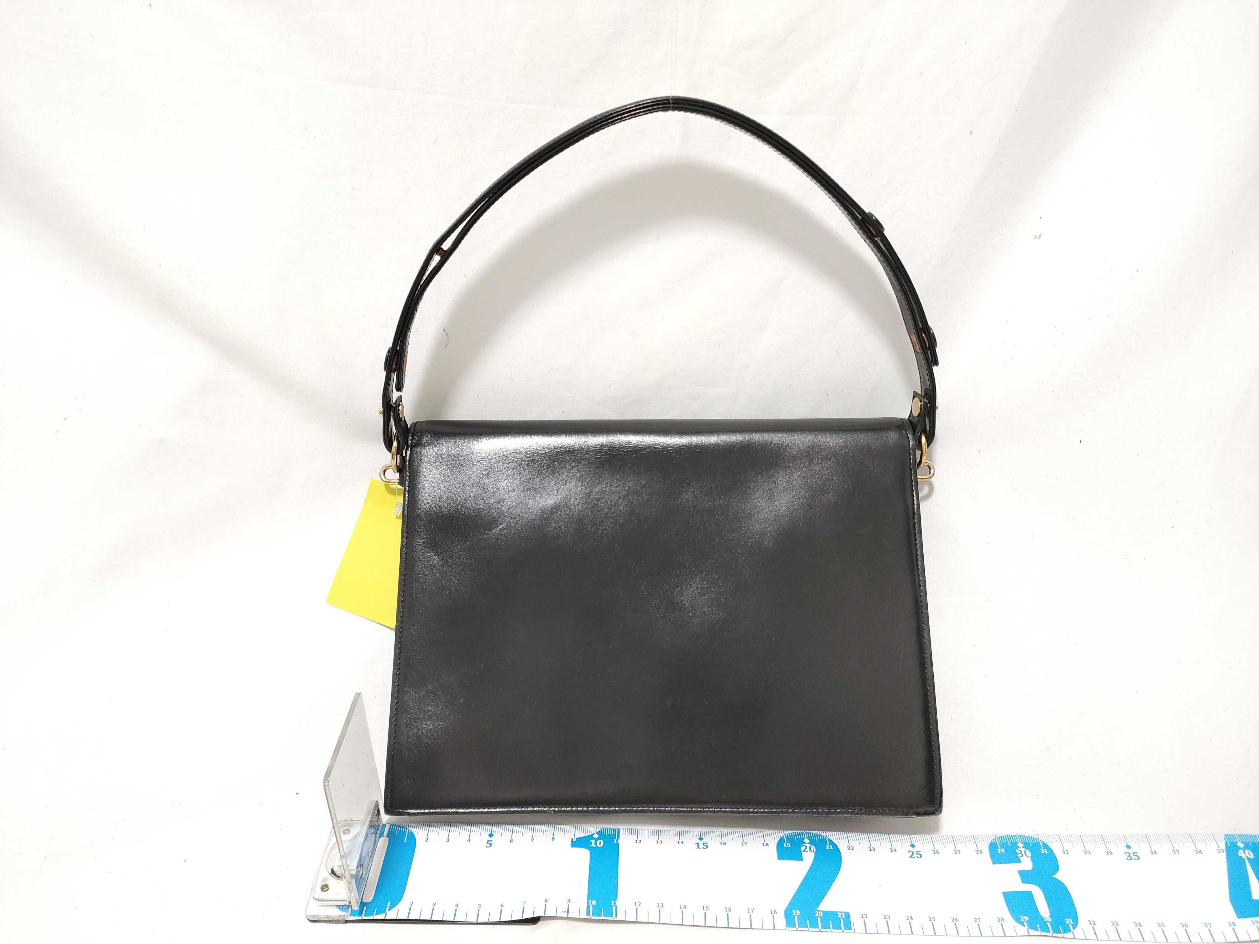Leather Shoulder Bag, Formal, Black Shoulder Bag — view 2