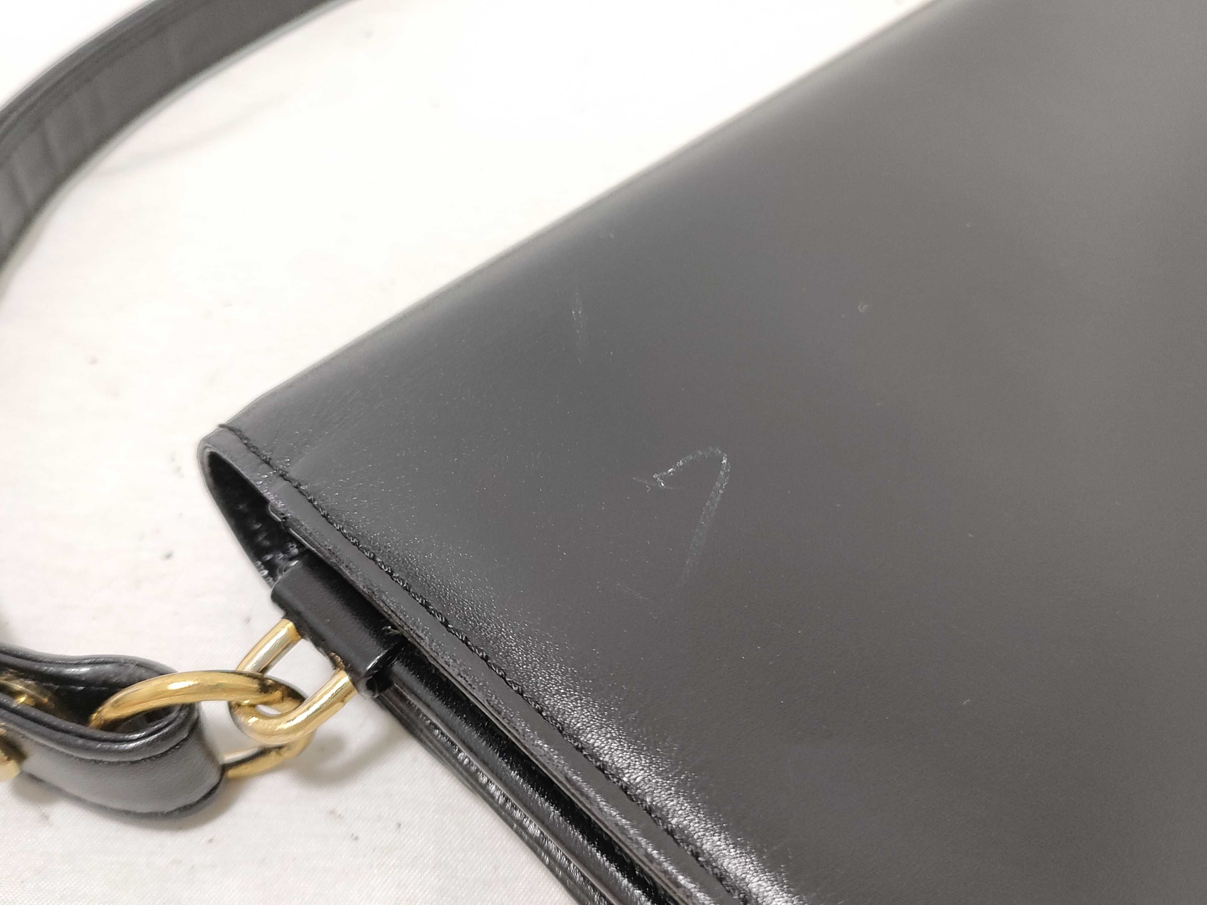 Leather Shoulder Bag, Formal, Black Shoulder Bag — view 14