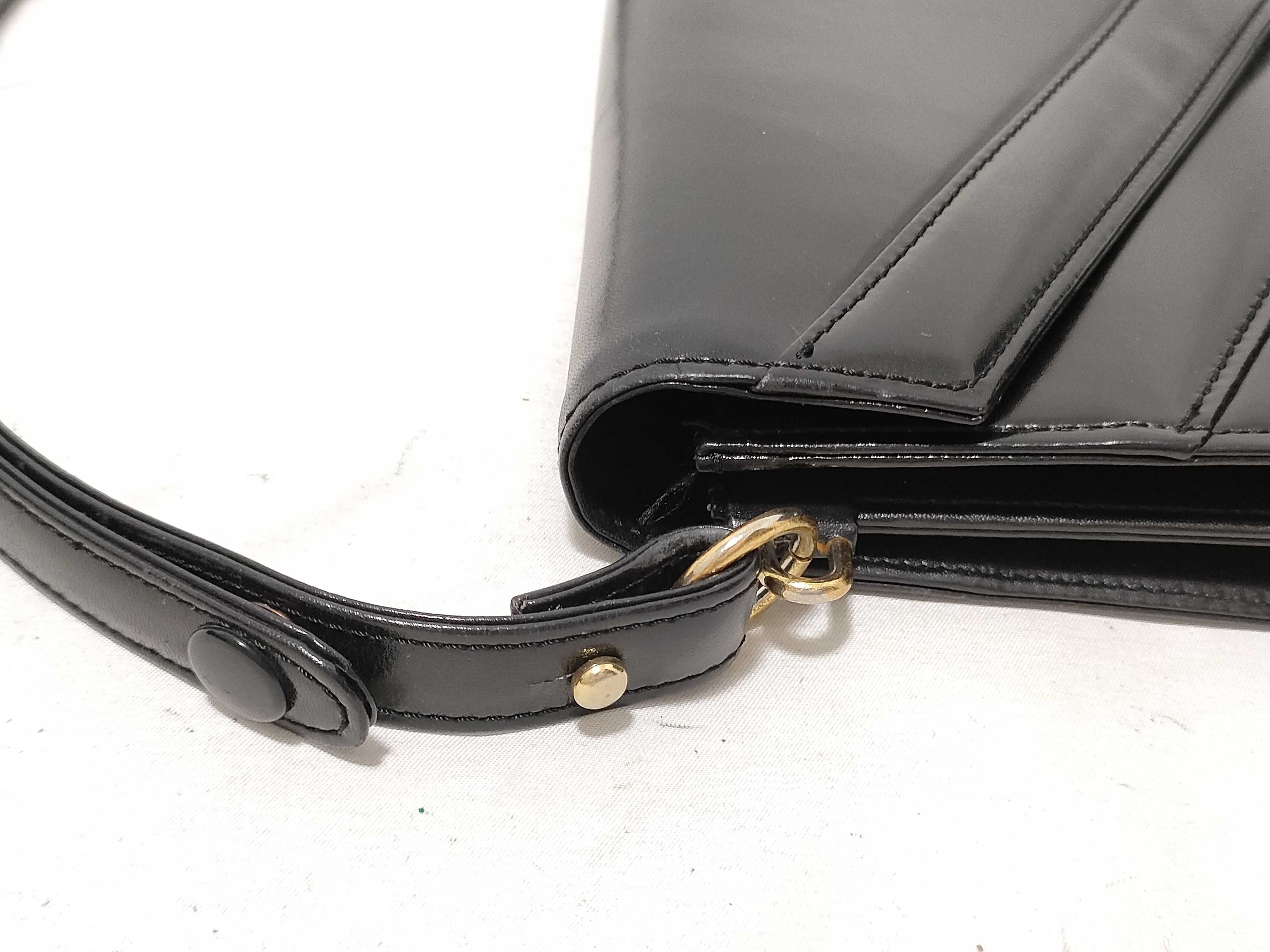 Leather Shoulder Bag, Formal, Black Shoulder Bag — view 5