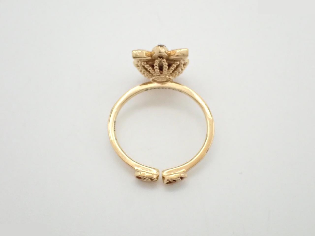 Interlocking G Open Ring, Size #4 — view 3