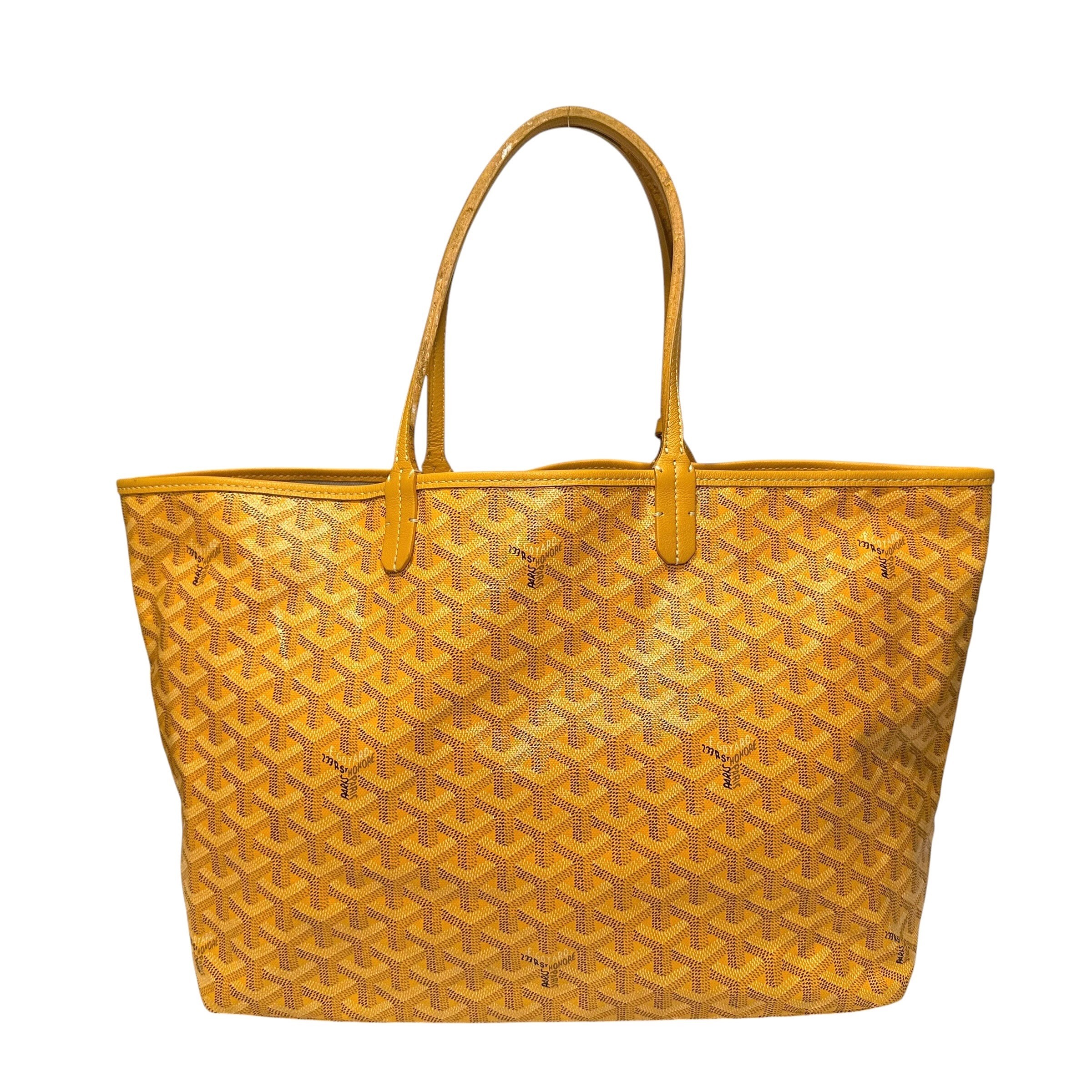 Saint Louis PM PVC x Leather Tote Bag, Yellow — view 2