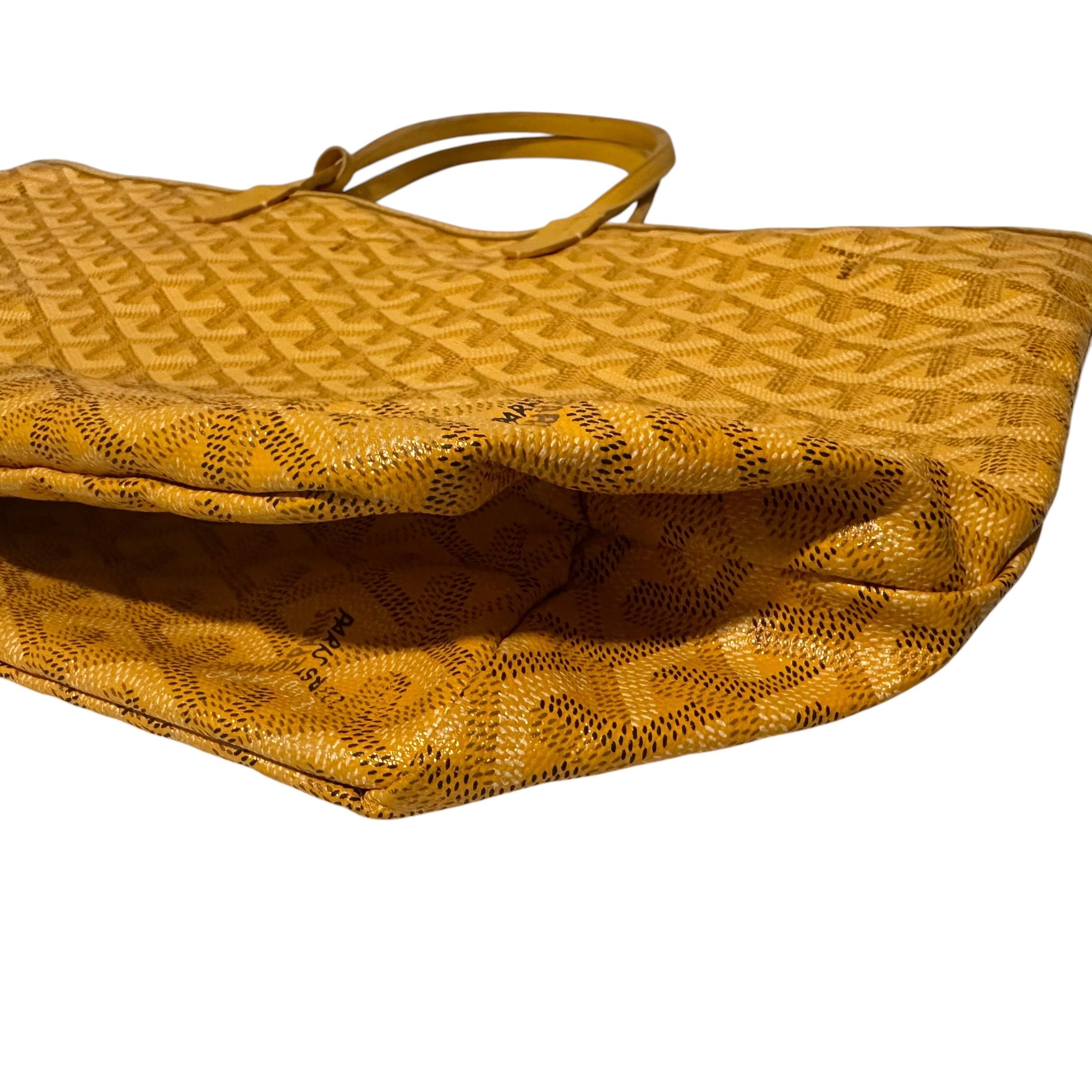 Saint Louis PM PVC x Leather Tote Bag, Yellow — view 11