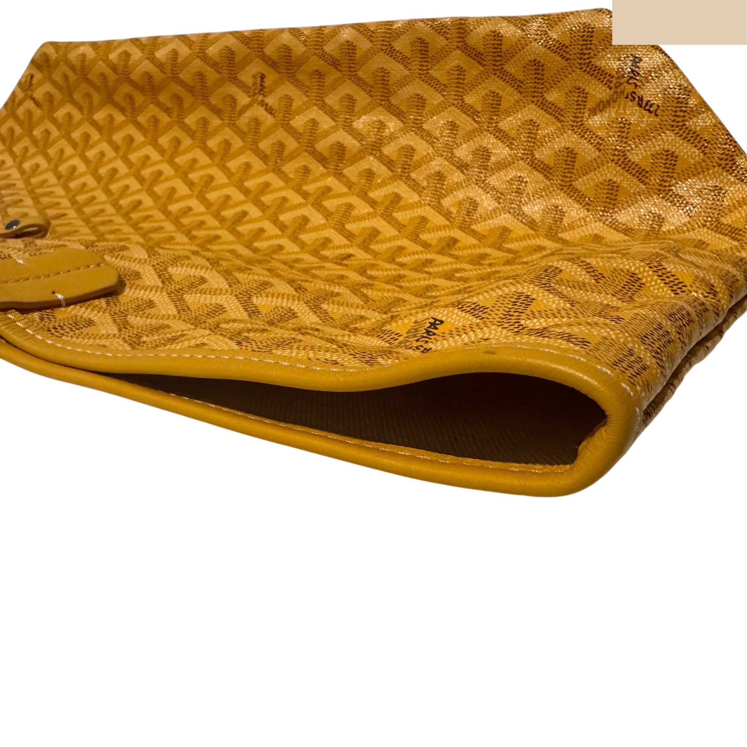 Saint Louis PM PVC x Leather Tote Bag, Yellow — view 8