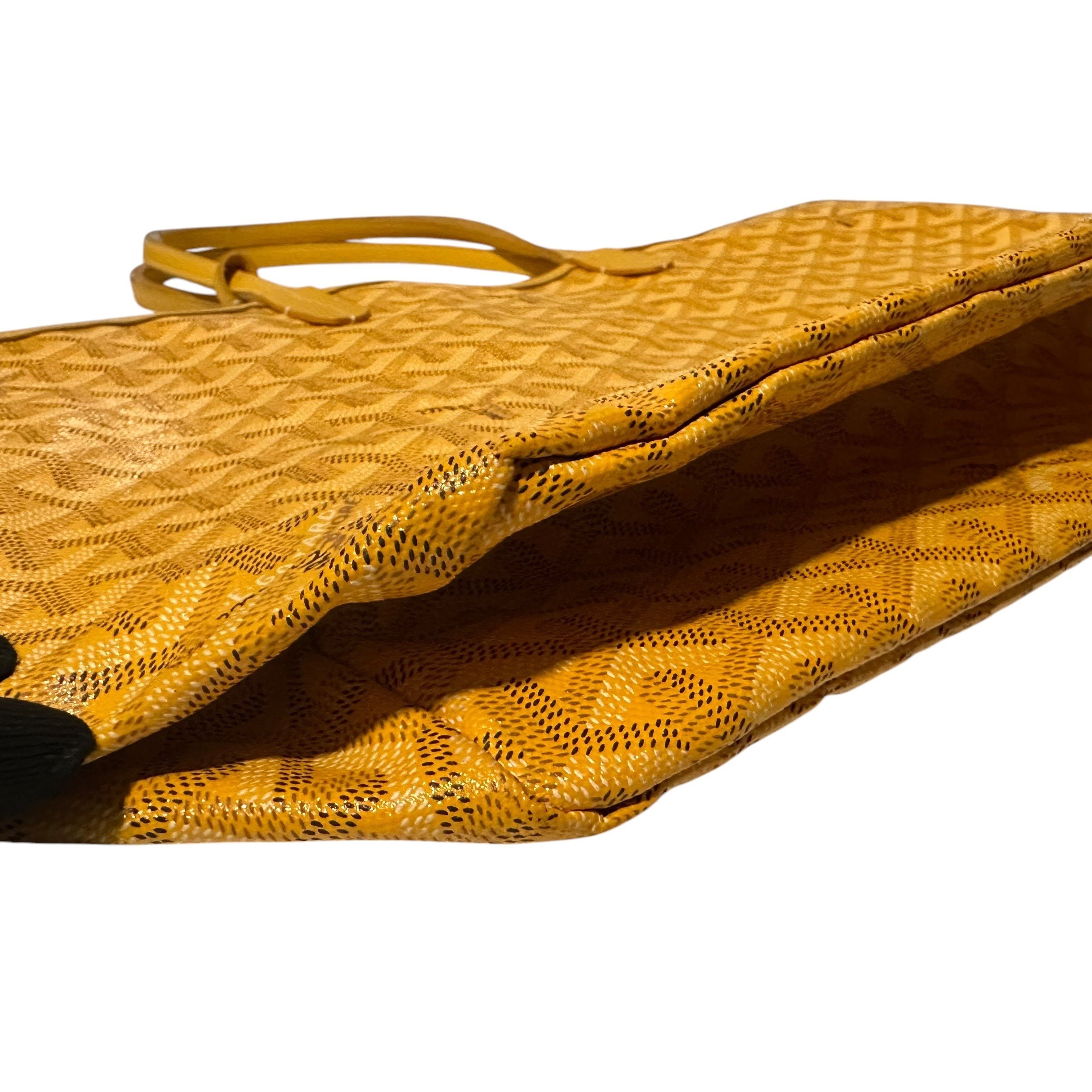 Saint Louis PM PVC x Leather Tote Bag, Yellow — view 10