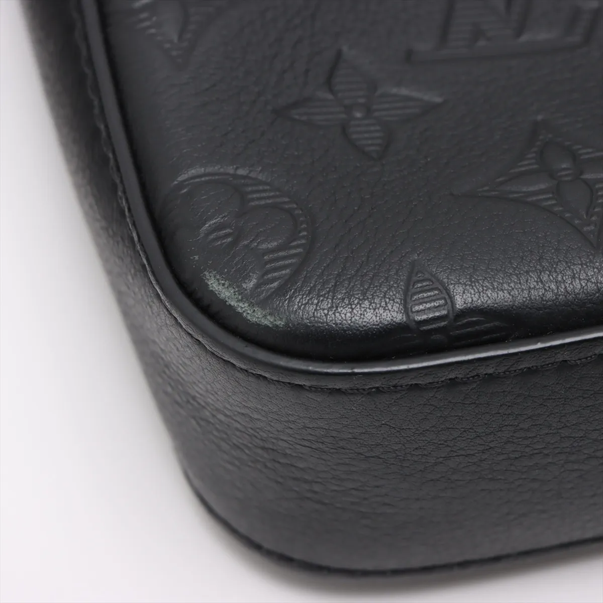 Monogram Shadow Trio Messenger M46602 Black RFID response — view 12