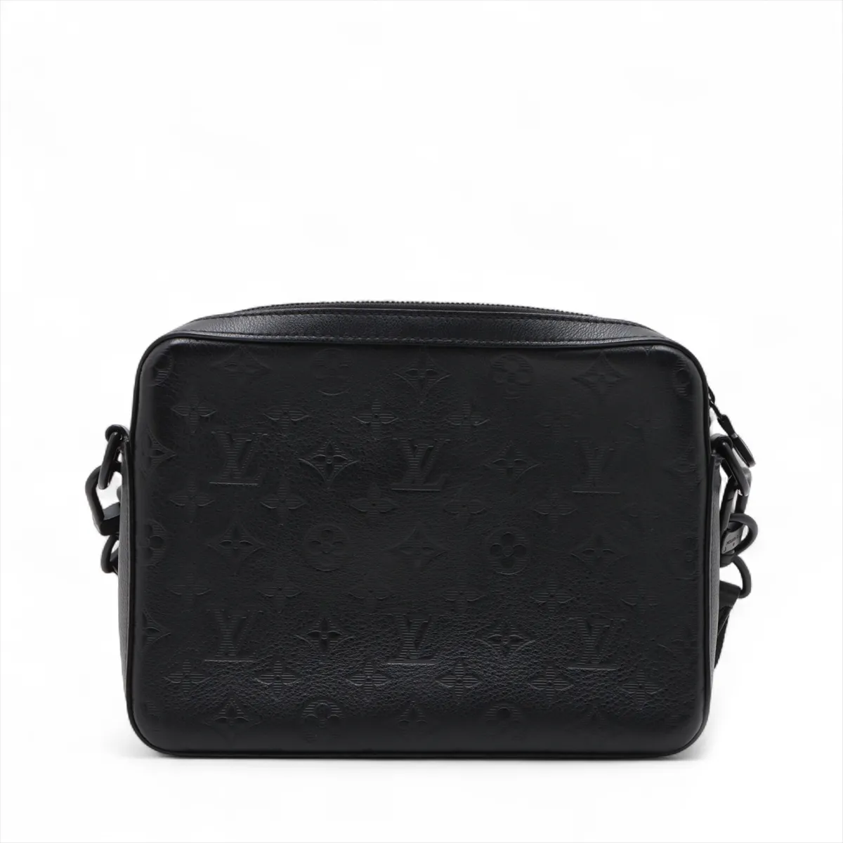 Monogram Shadow Trio Messenger M46602 Black RFID response — view 3
