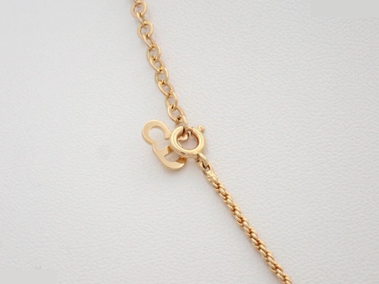 CD logo necklace/pendant; chain approximately 42cm. — view 2