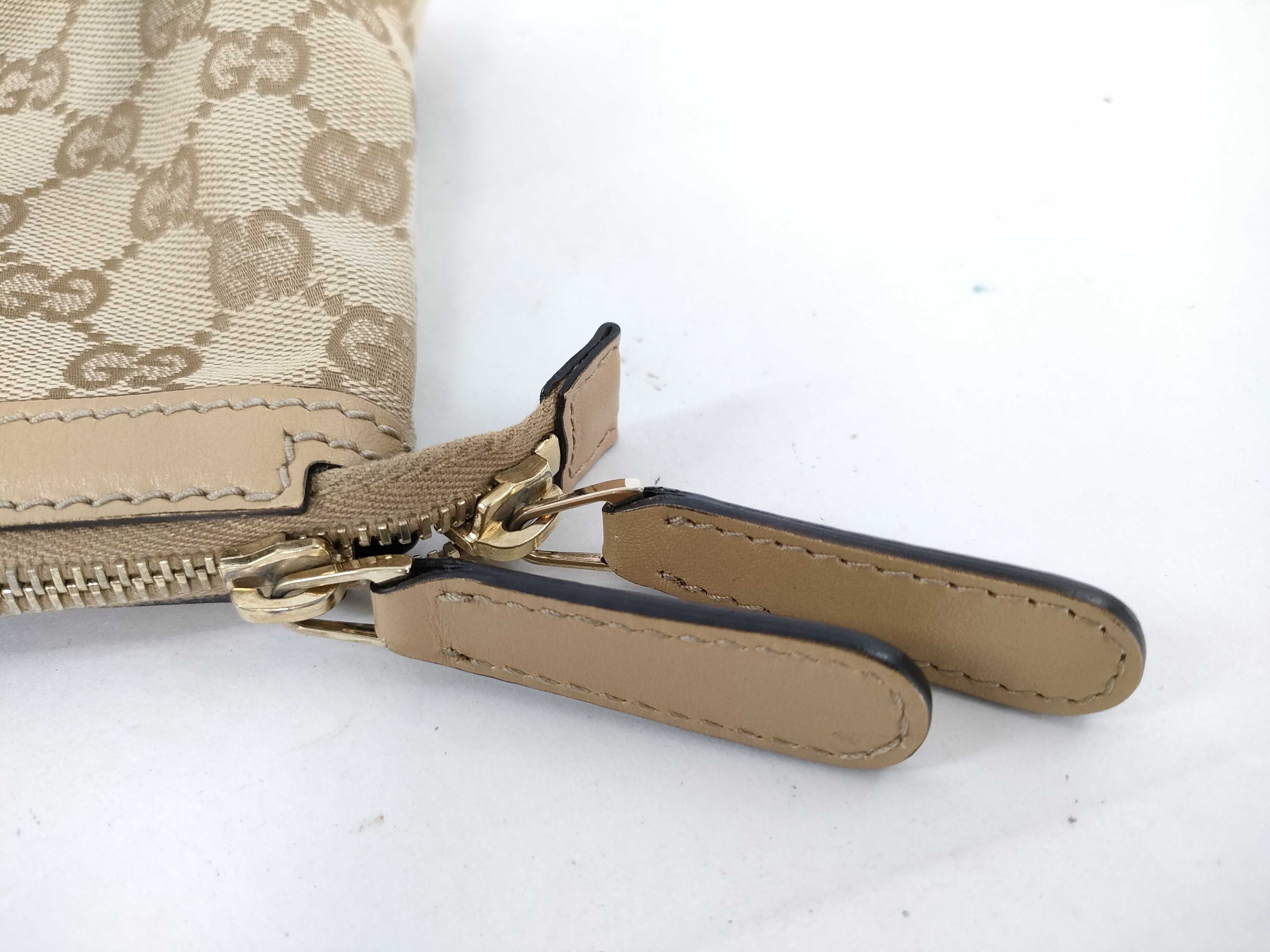 GG Canvas Gucci Mini Boston Bag GG Sherry Line Horsebit 232986 520981 Handbag — view 15