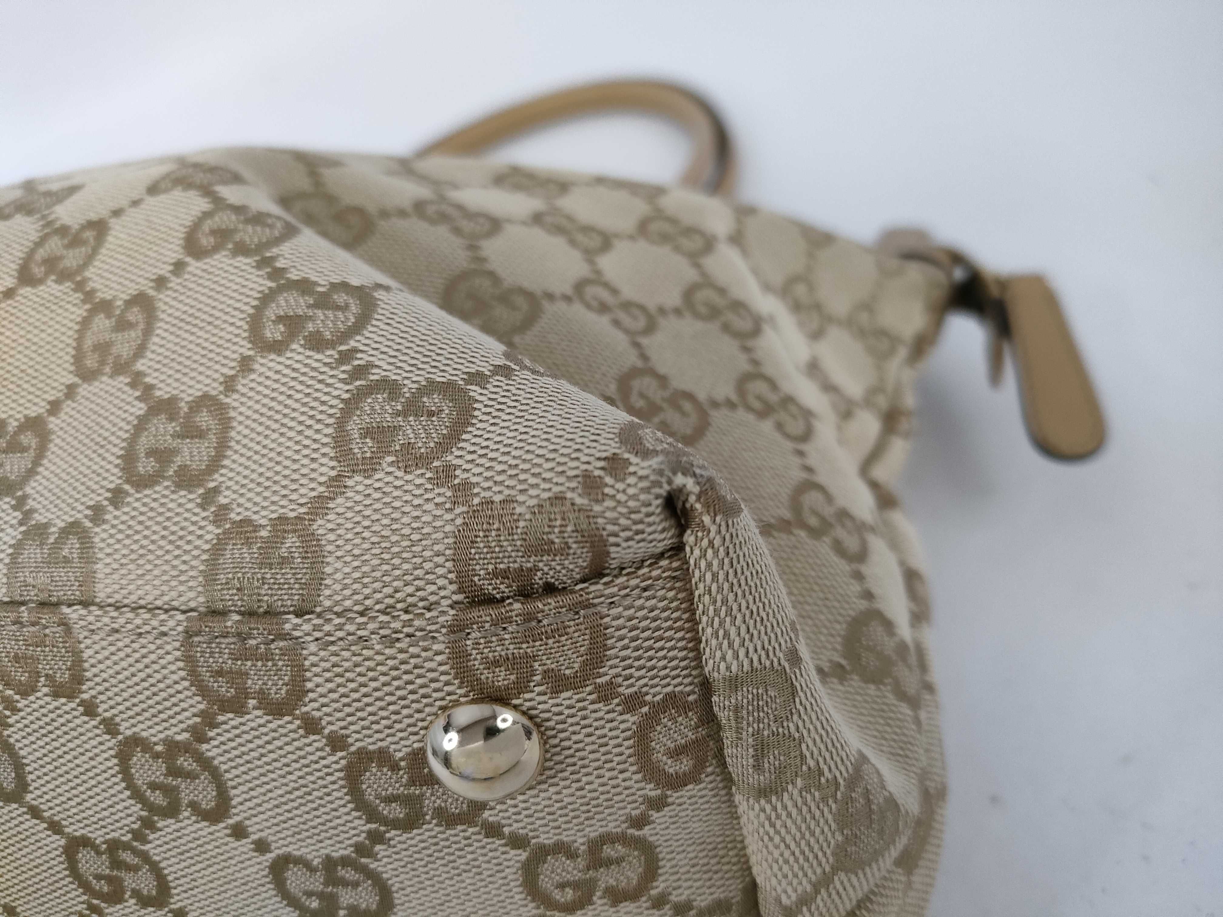 GG Canvas Gucci Mini Boston Bag GG Sherry Line Horsebit 232986 520981 Handbag — view 6