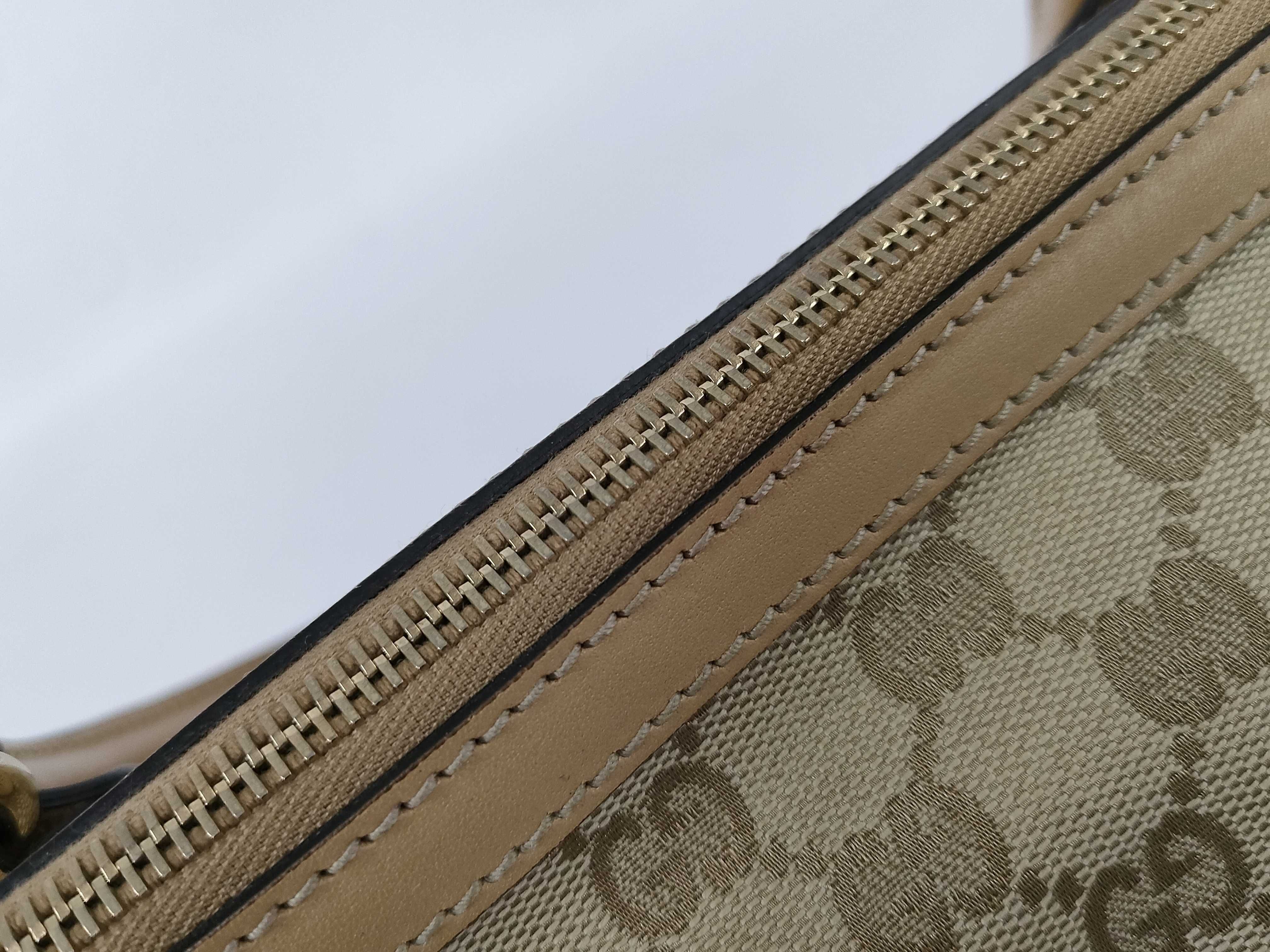 GG Canvas Gucci Mini Boston Bag GG Sherry Line Horsebit 232986 520981 Handbag — view 8