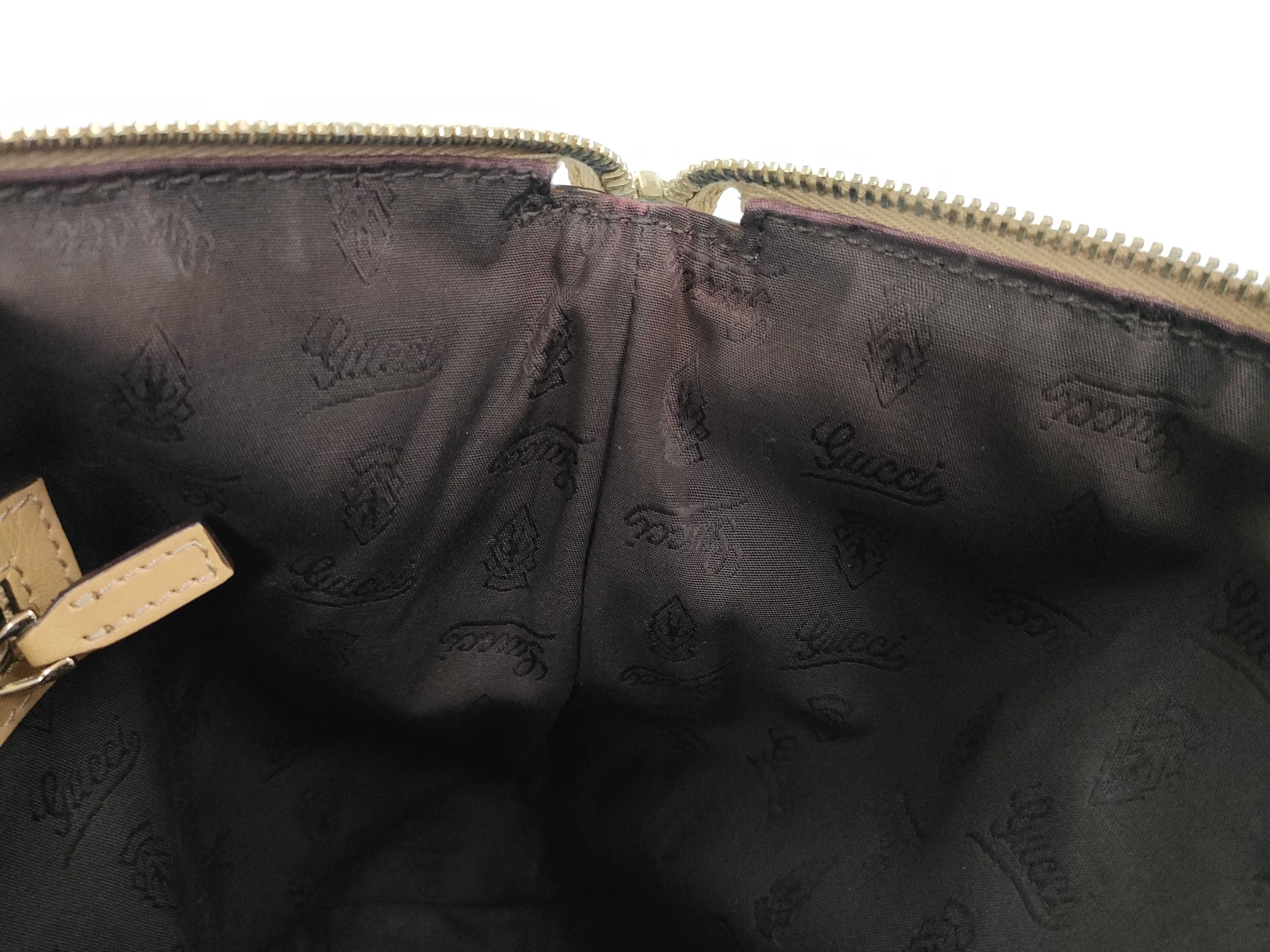 GG Canvas Gucci Mini Boston Bag GG Sherry Line Horsebit 232986 520981 Handbag — view 10