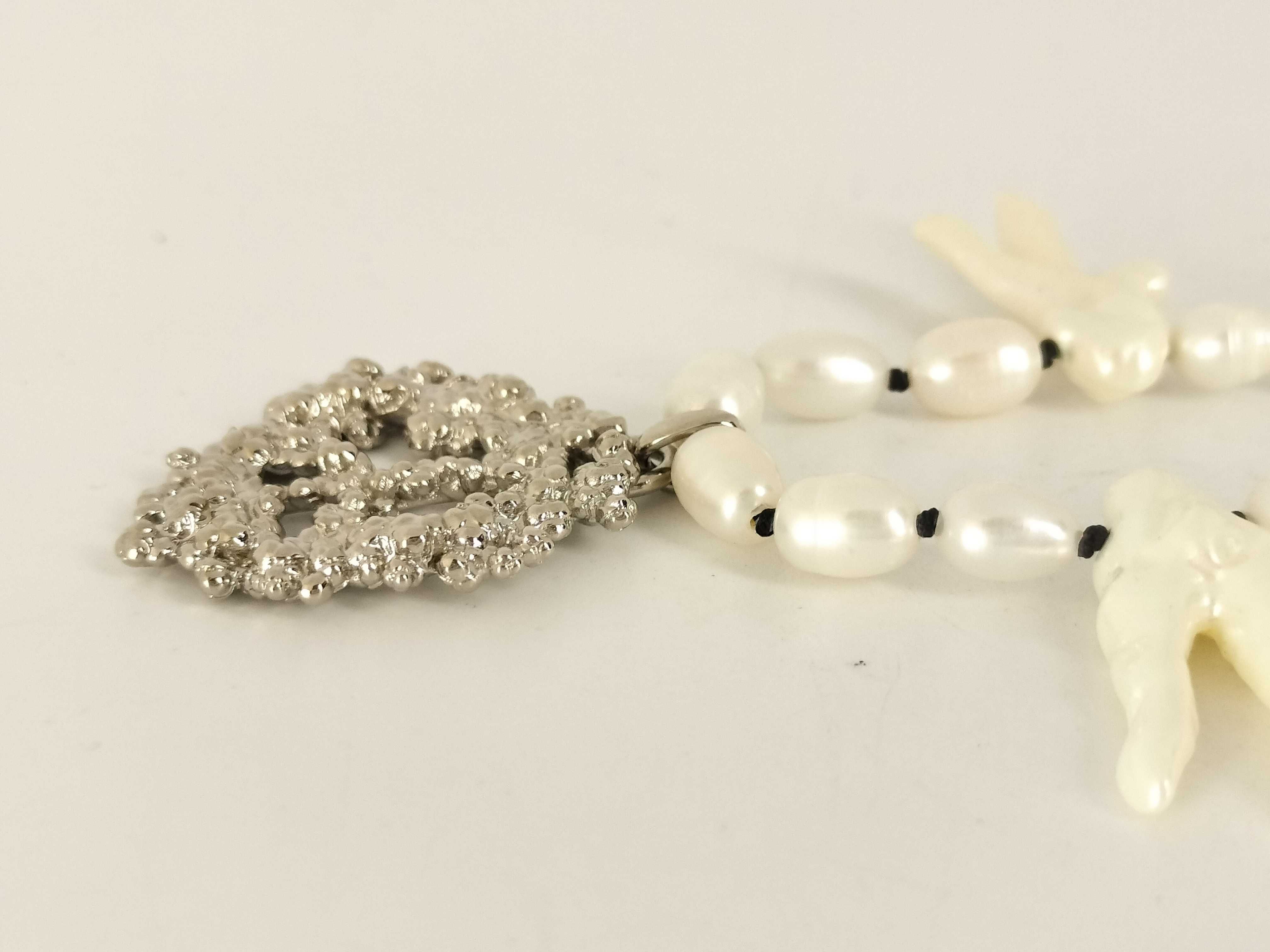 Denima Tears Pearl Necklace — view 3