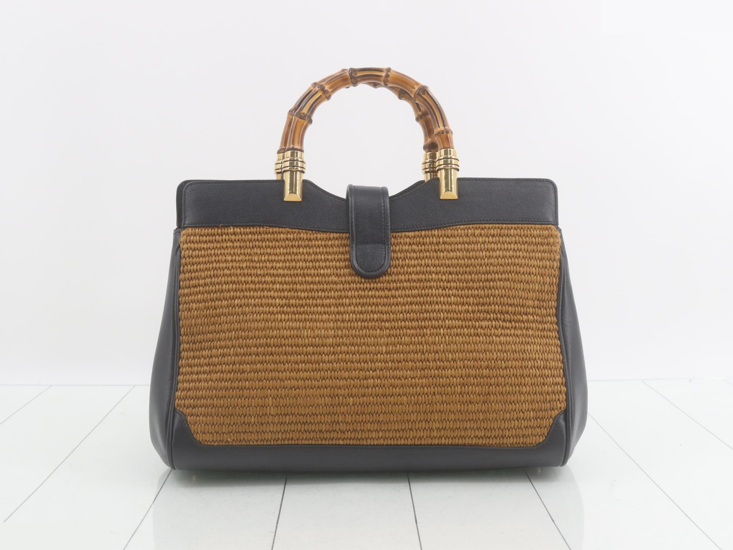 GG Marmont Bamboo Raffia 2-Way Bag, Japan Limited Edition, 655567 — view 2