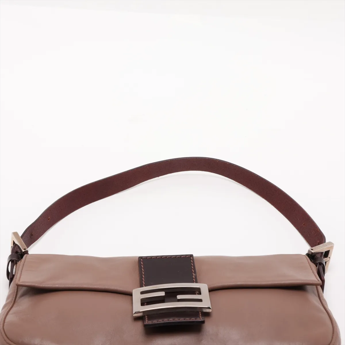 Mamma Bucket Leather Shoulder Bag, Brown, 26424 — view 6