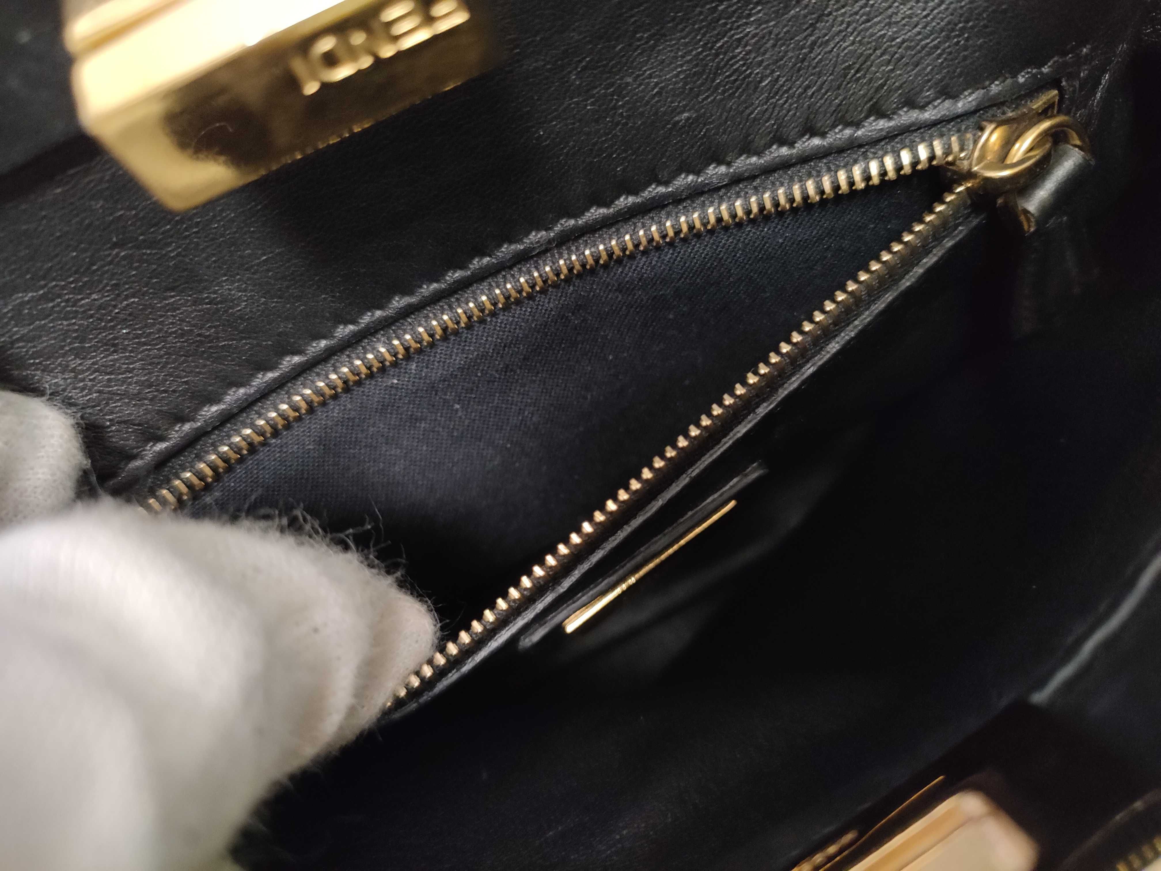 DU- Mini Peekaboo Leather 2-Way Handbag Black 8BN244 Handbag — view 10