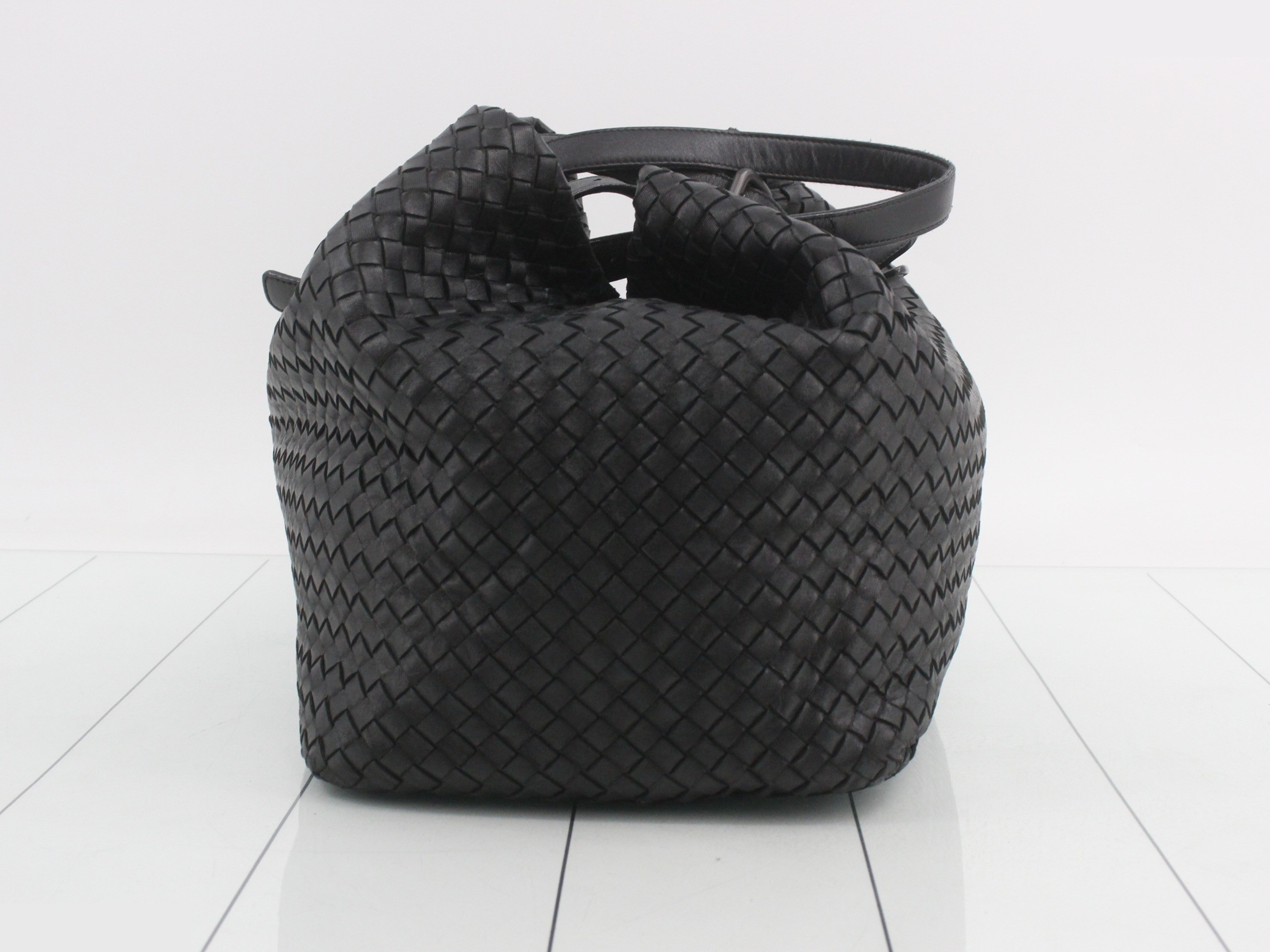 Tote bag intrecciato black — view 3
