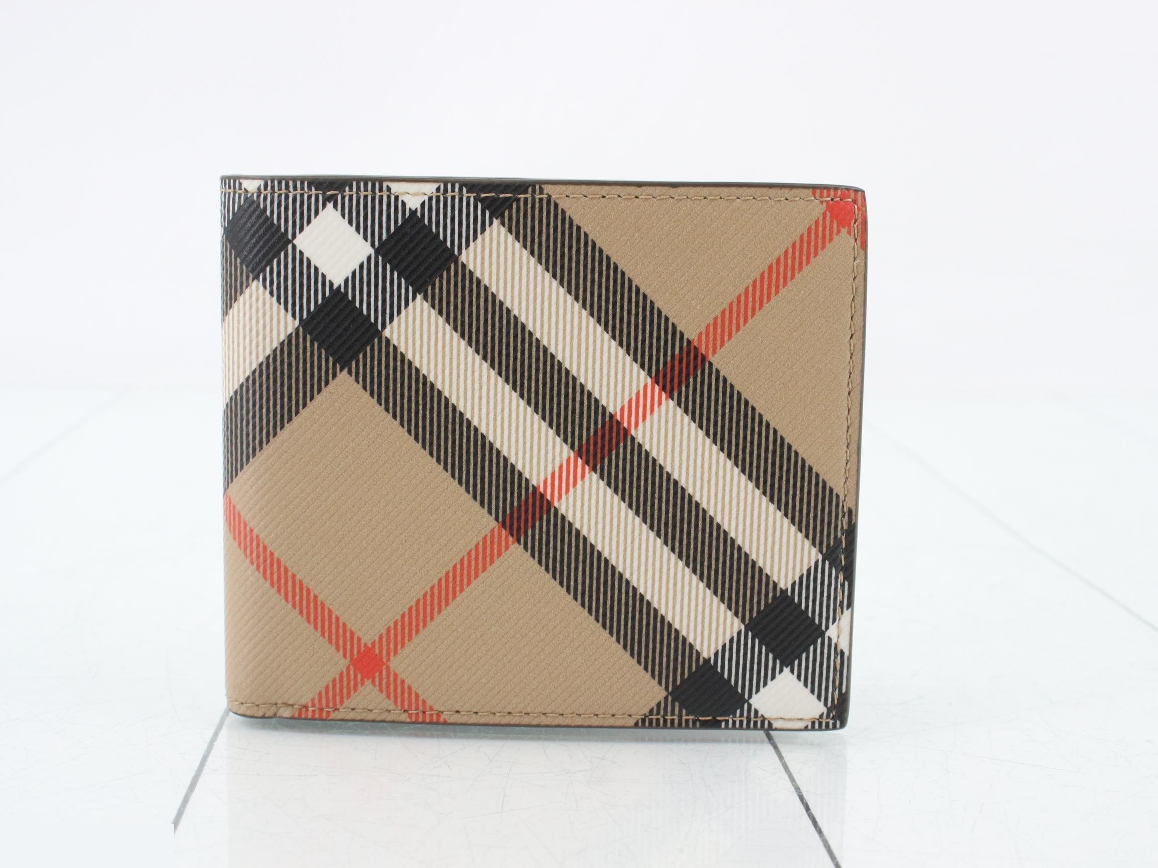 Nova Check bi-fold wallet, unused, multiple colors