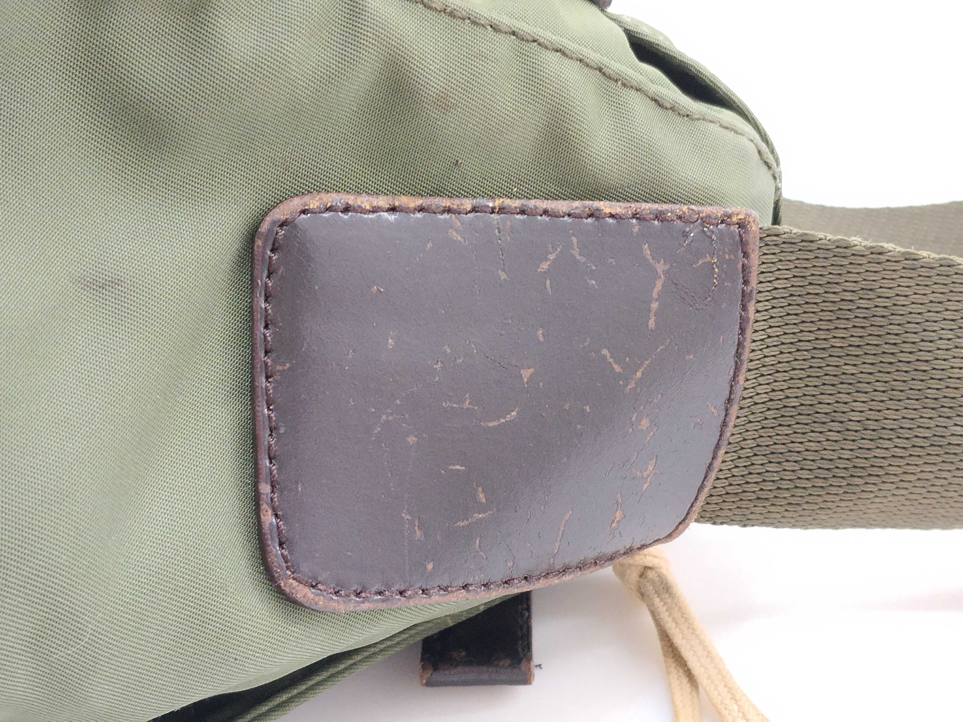 Nylon Shoulder Bag, Green — view 11