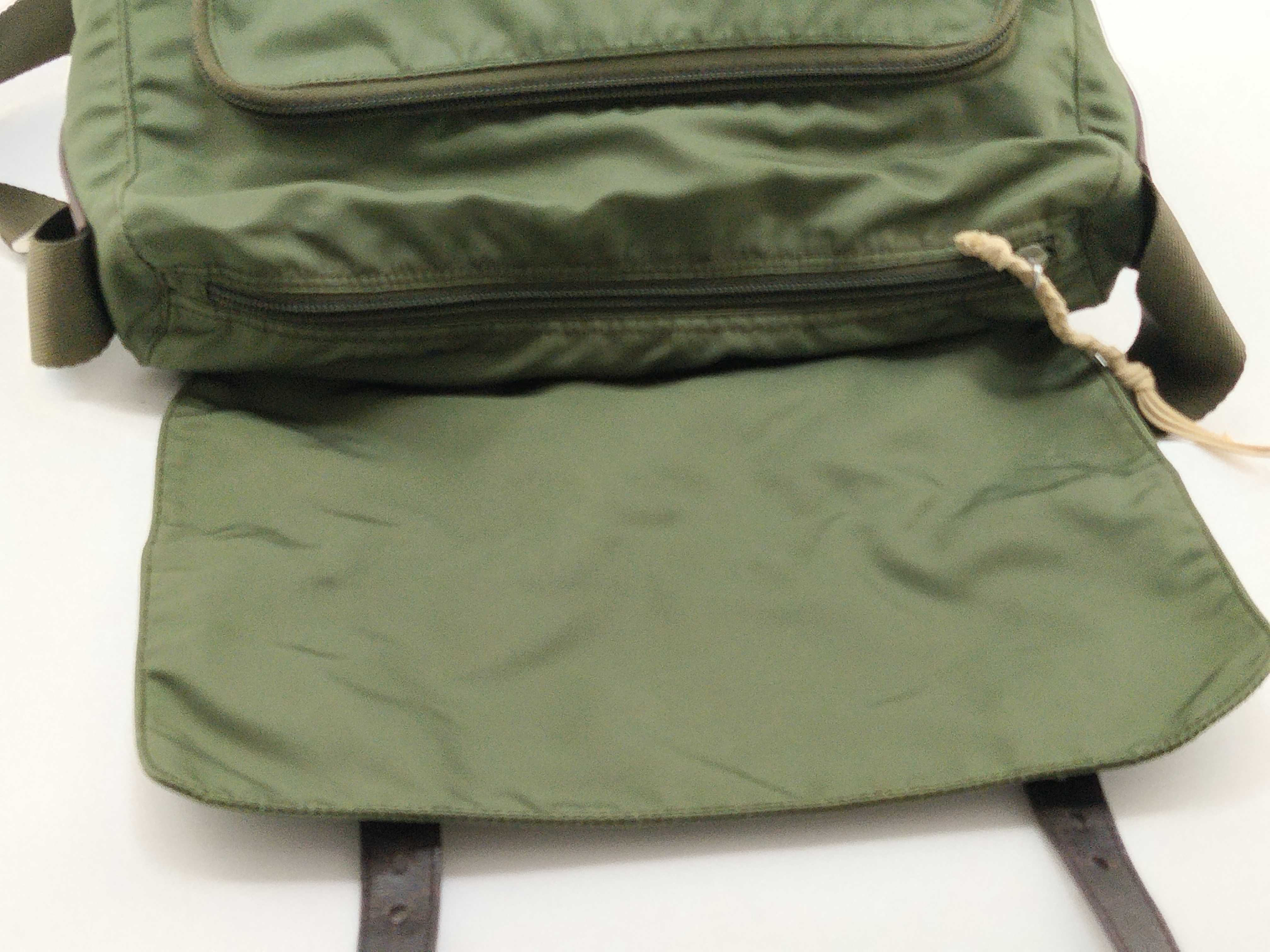 Nylon Shoulder Bag, Green — view 12