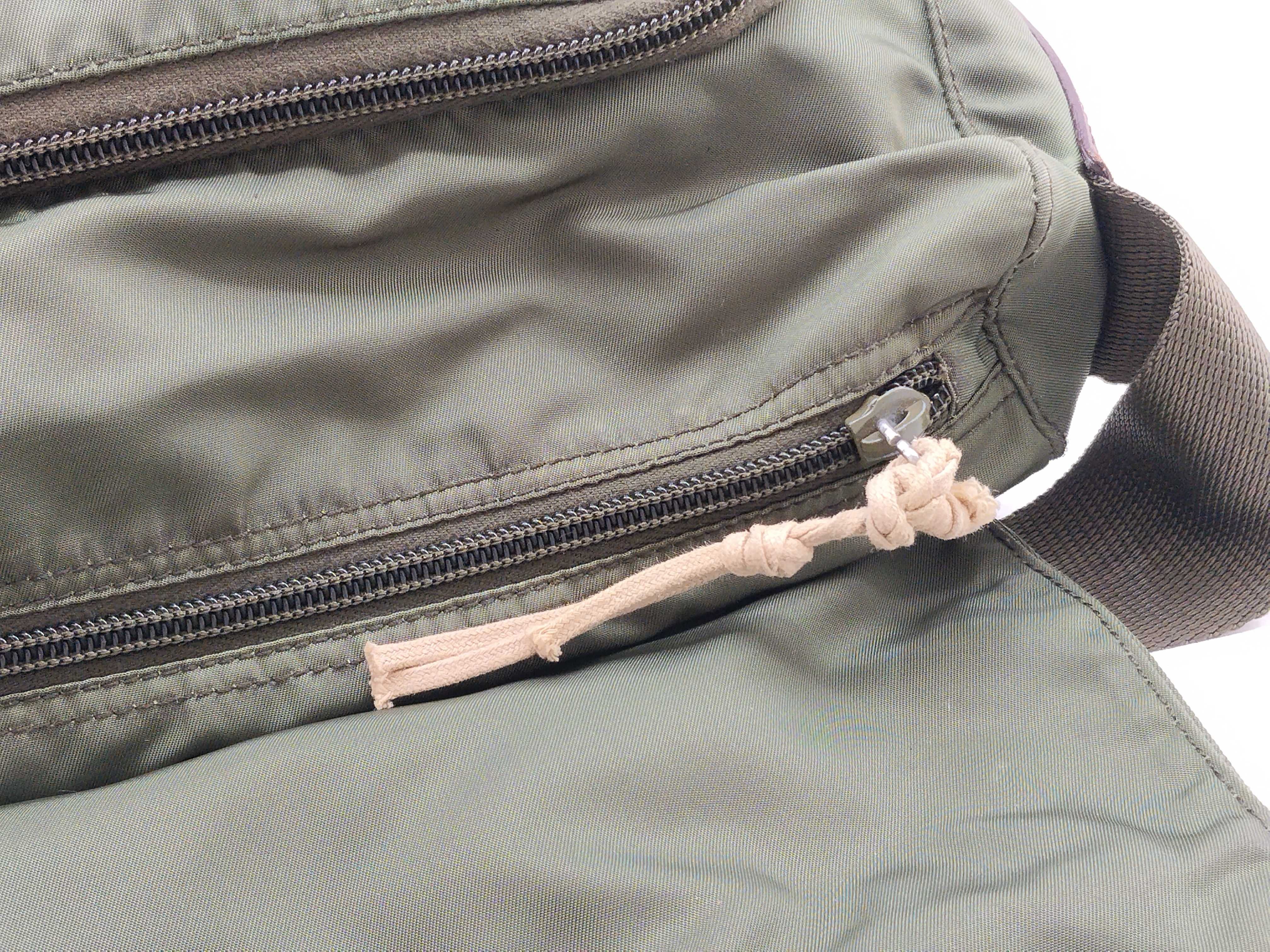 Nylon Shoulder Bag, Green — view 14
