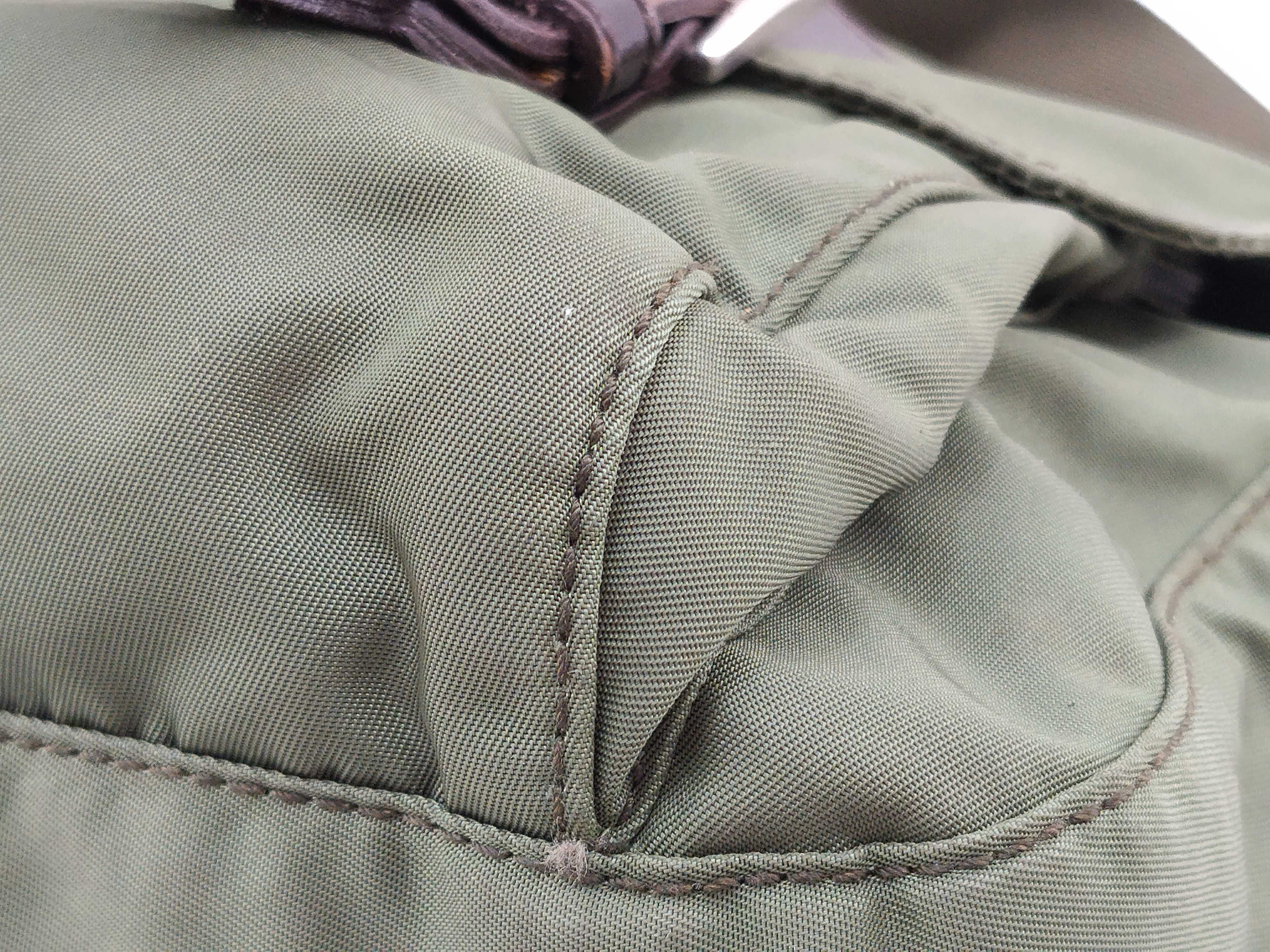 Nylon Shoulder Bag, Green — view 4