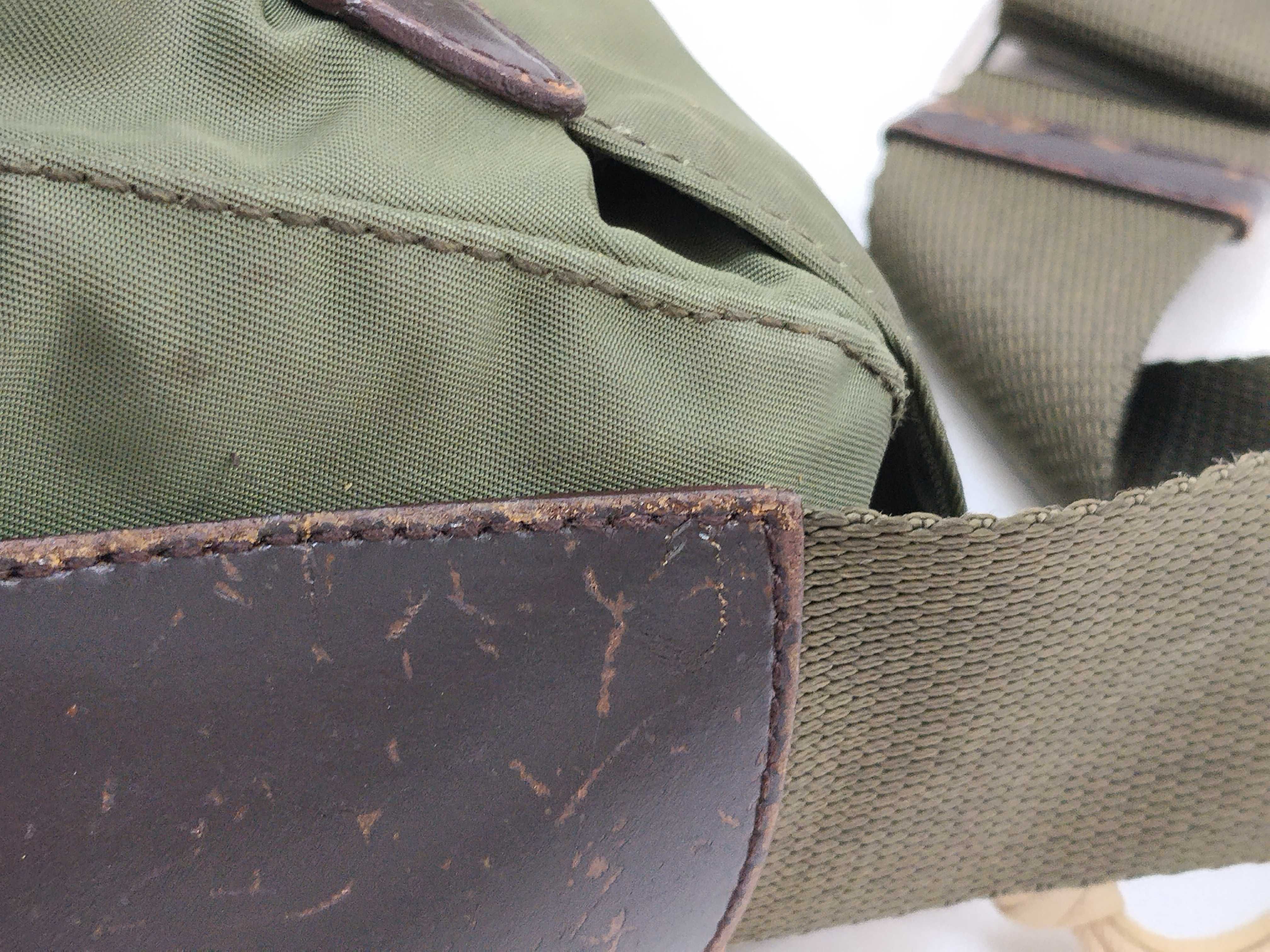 Nylon Shoulder Bag, Green — view 6