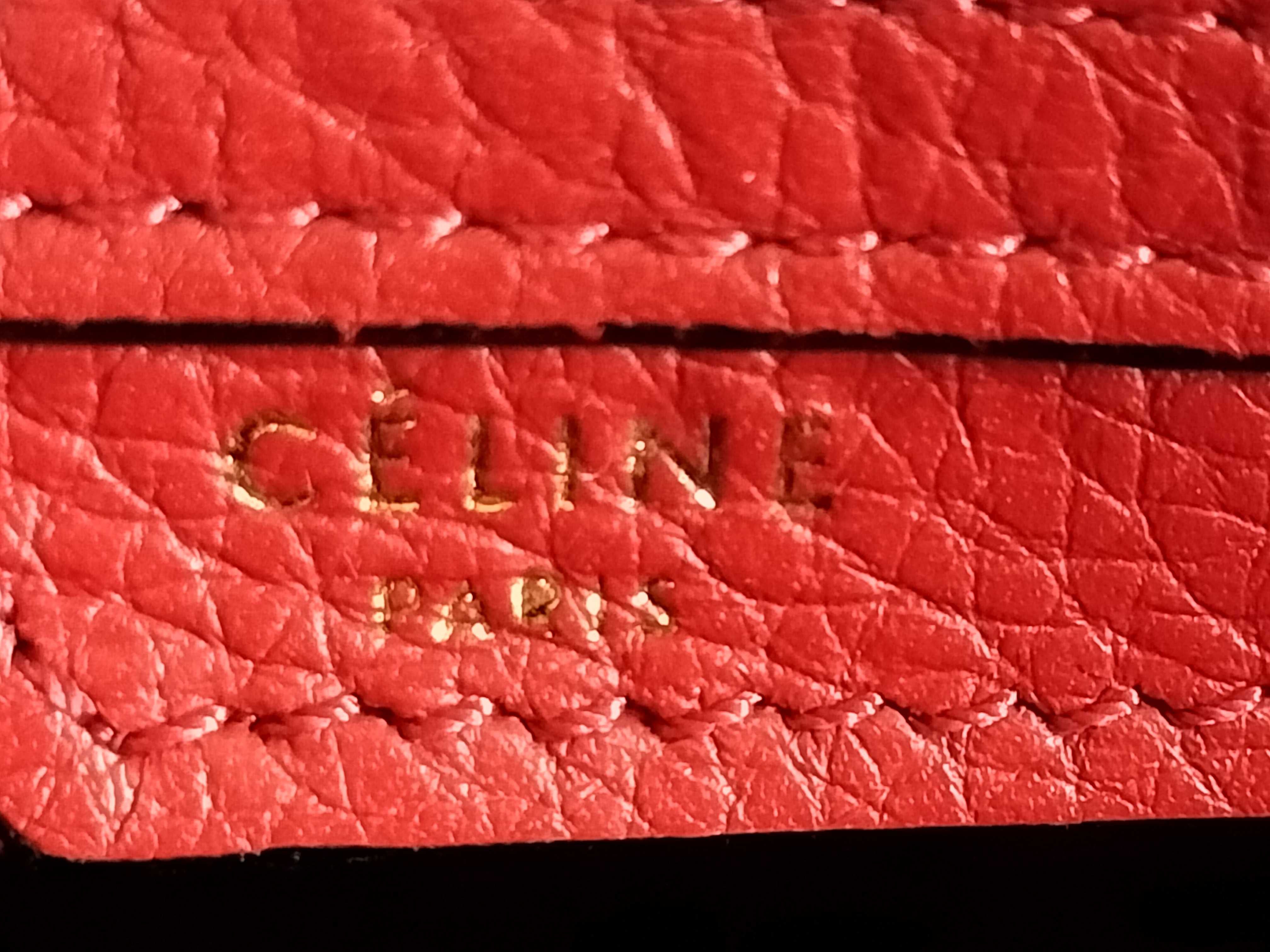 Luggage Micro Shopper Leather Handbag, Red — view 12