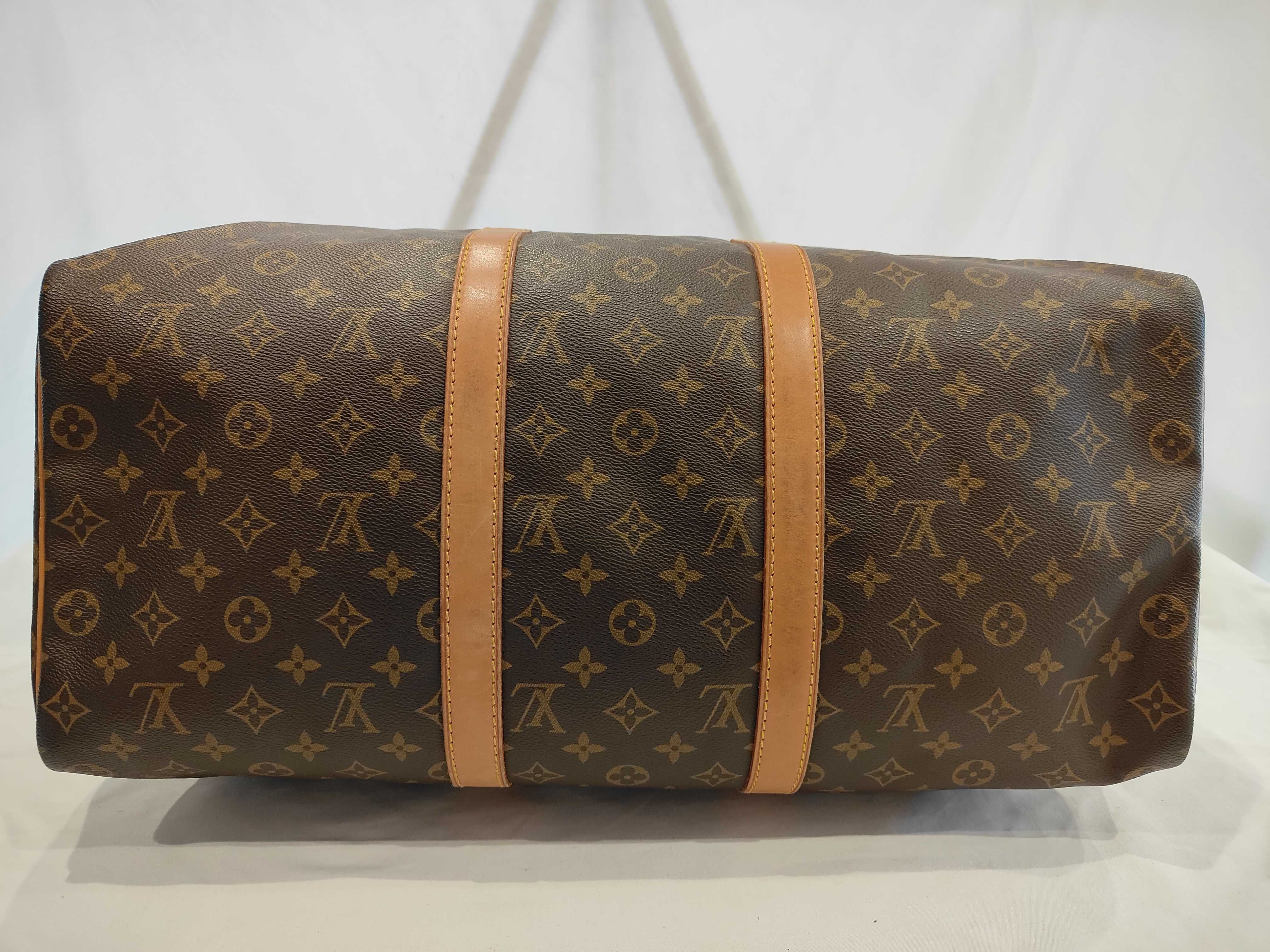 Monogram Louis Vuitton Keepall 50 Monogram Boston Bag — view 3