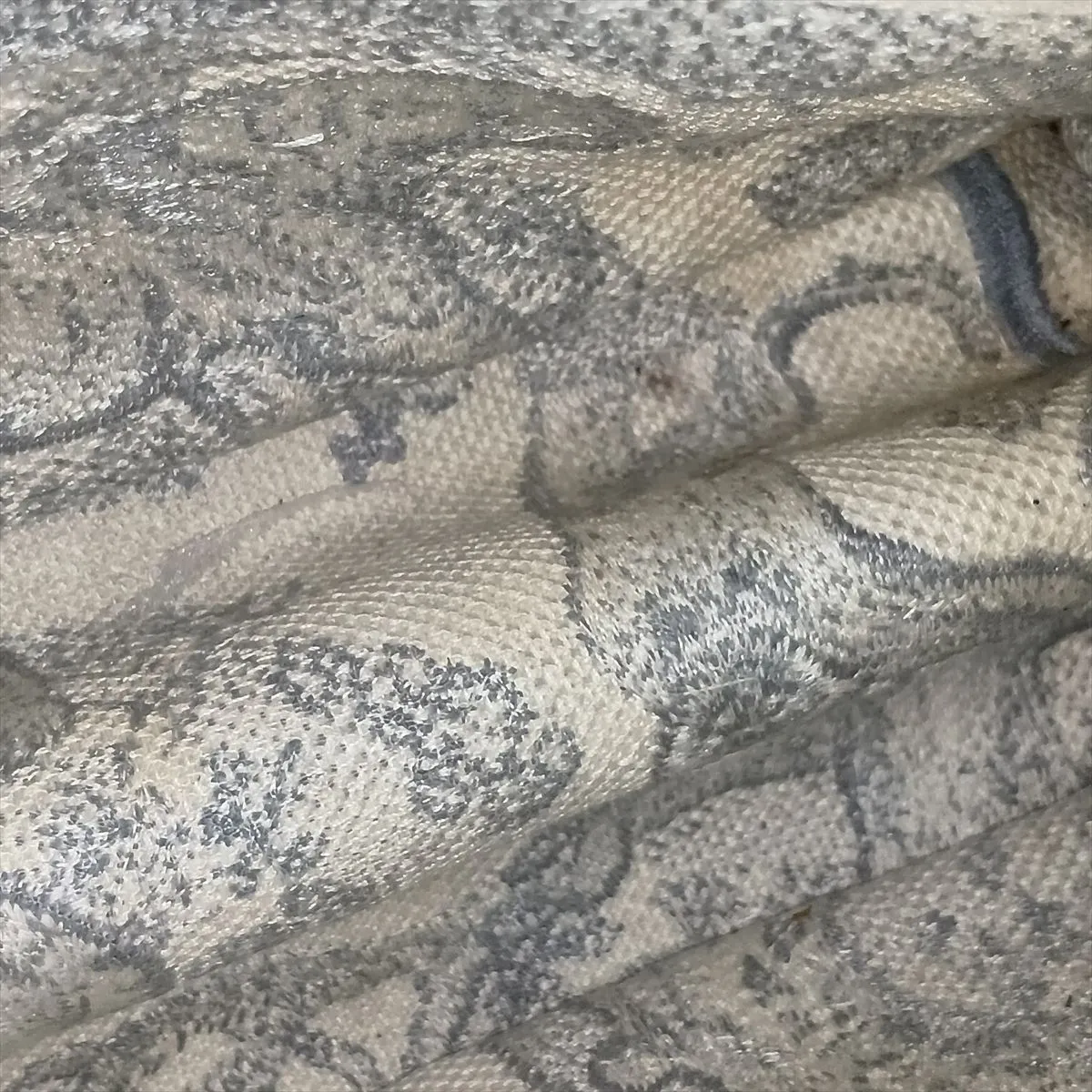 Toile de Jouy Embroidery Book Tote Medium Canvas Tote Bag, Gray — view 10