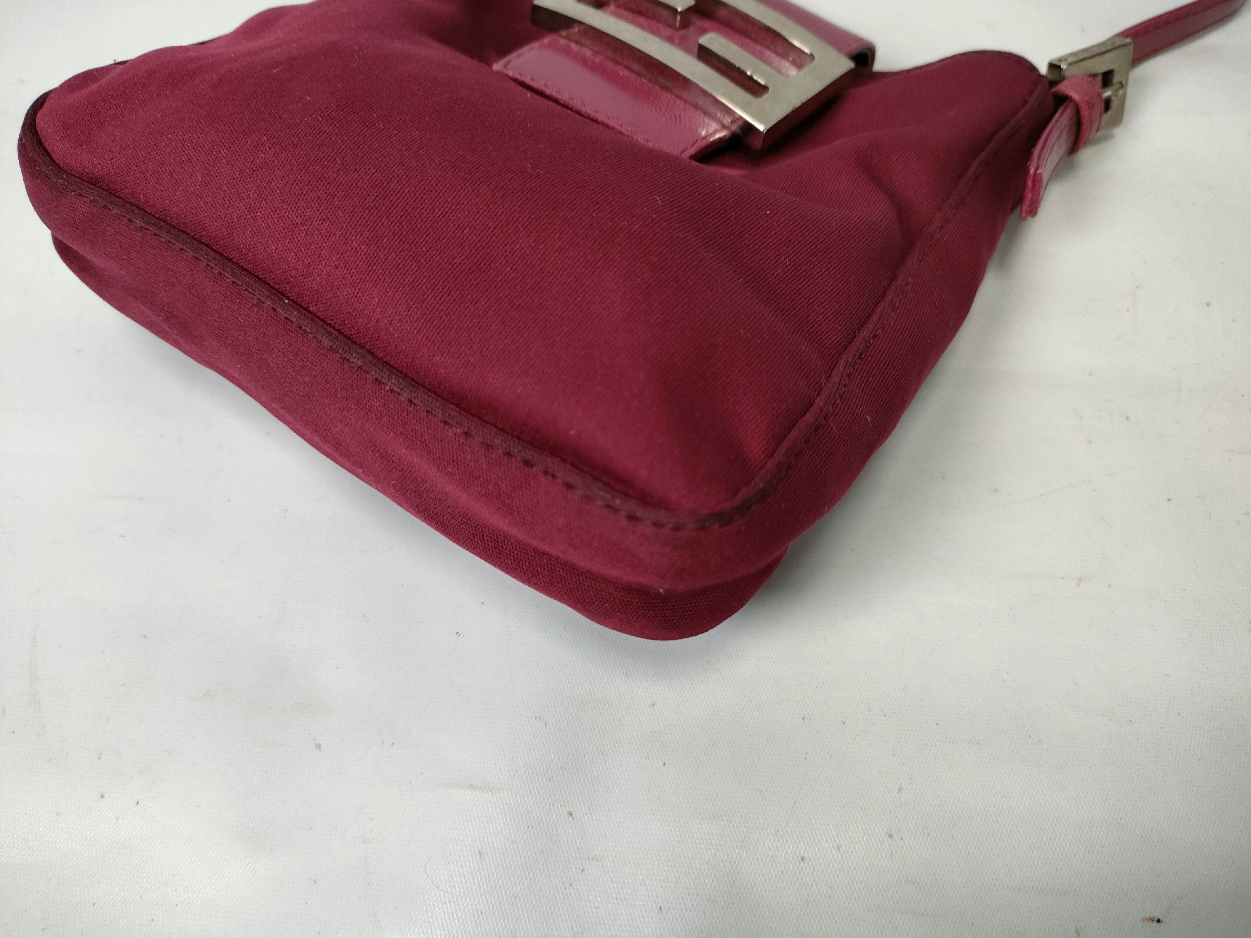 Mamma Nylon x Leather One-Shoulder Bag (Red) — view 6