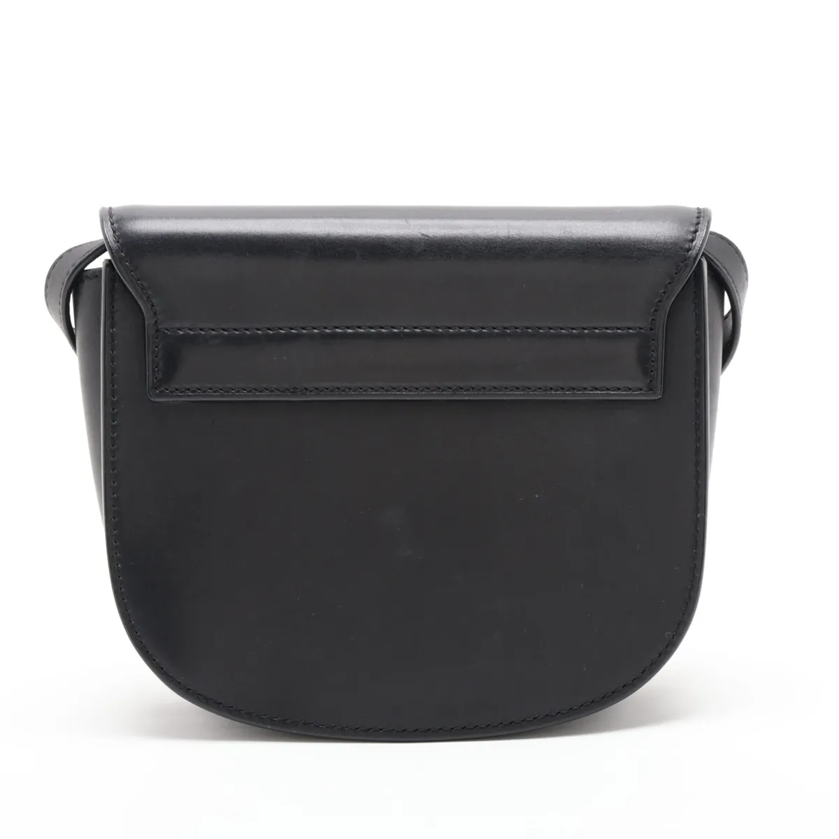 Kaia 619740 Leather Shoulder Bag, Black — view 2