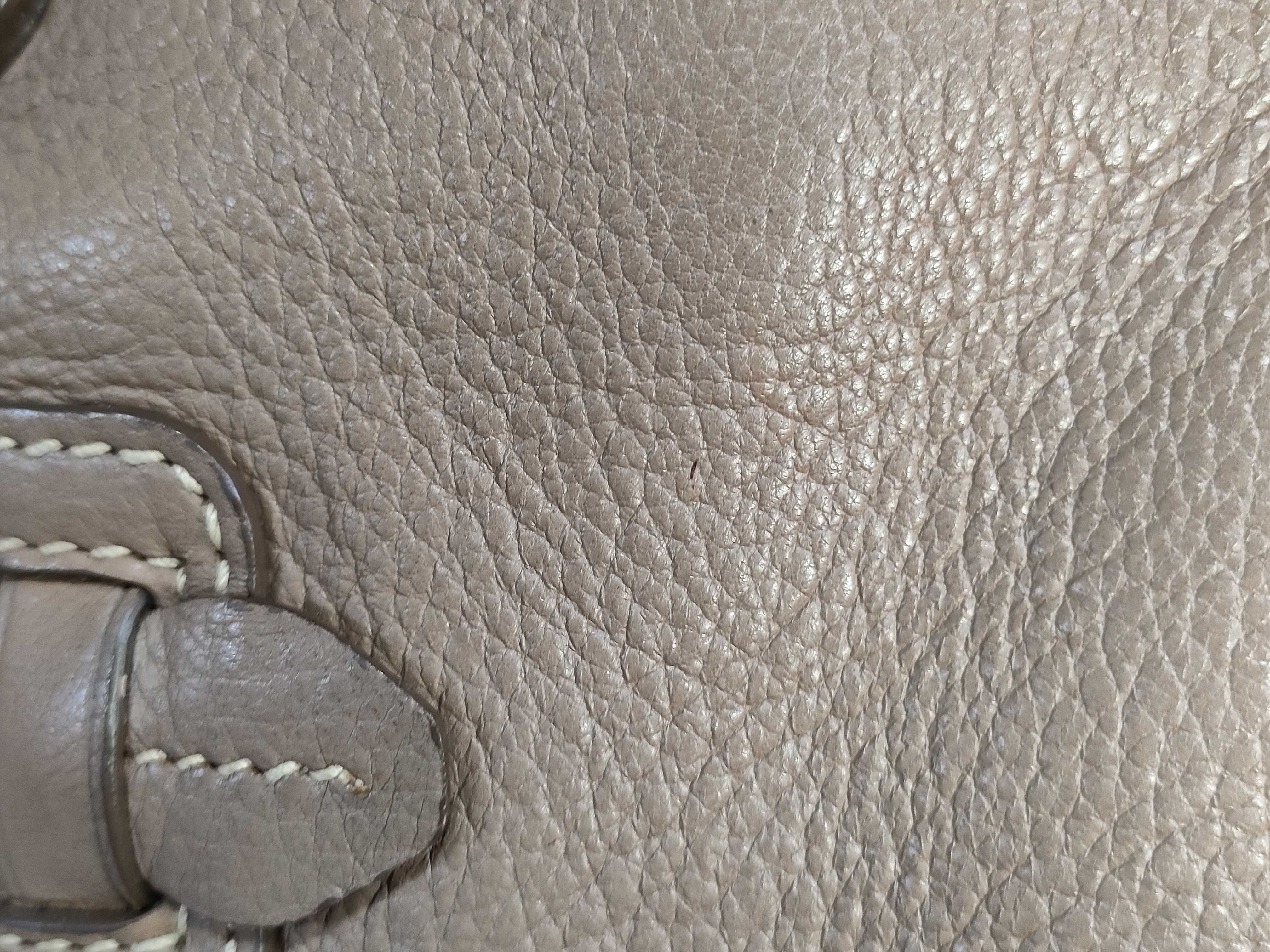 Vitello Daino Tote Bag Beige Handbag — view 11