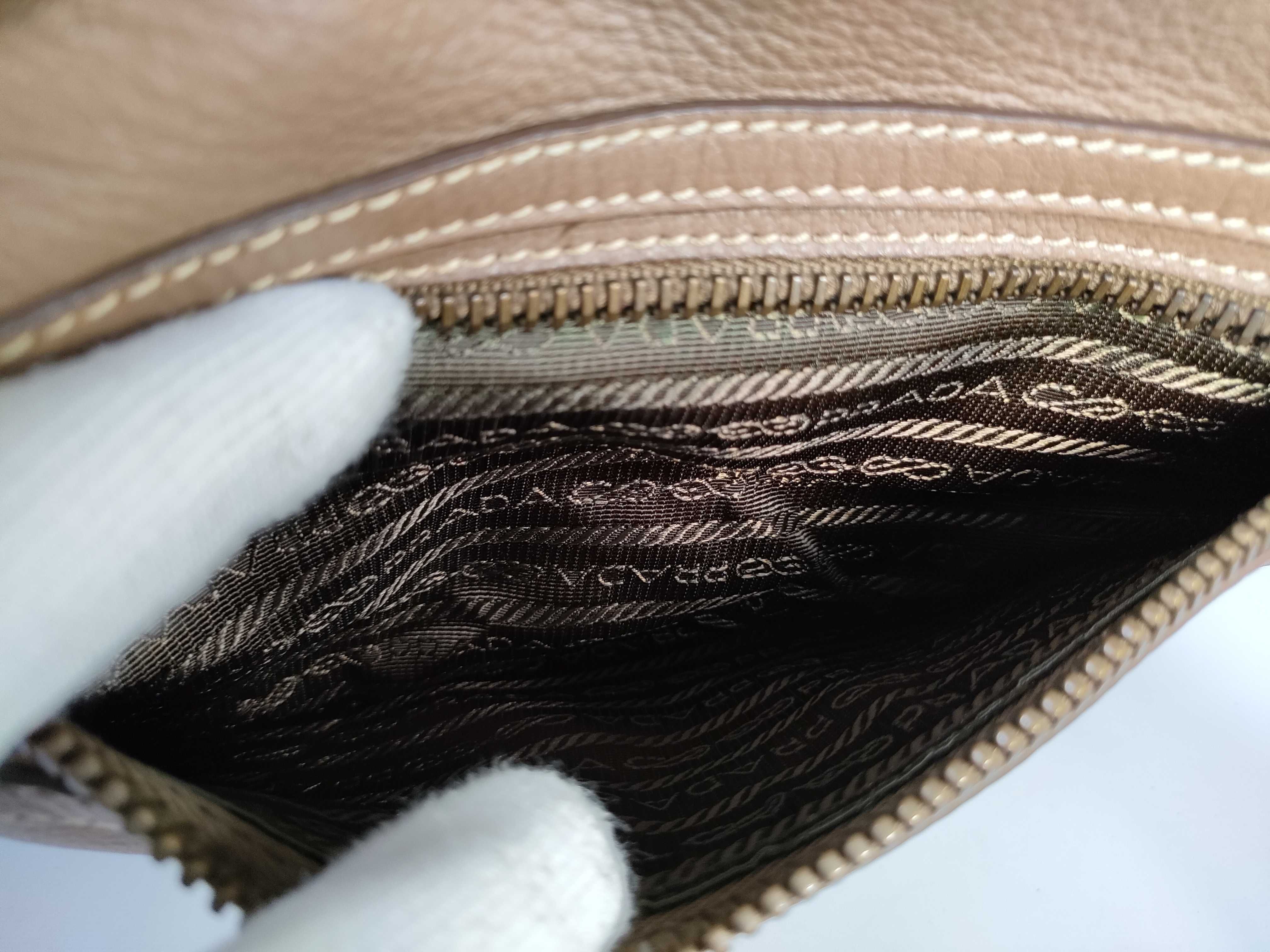 Vitello Daino Tote Bag Beige Handbag — view 12