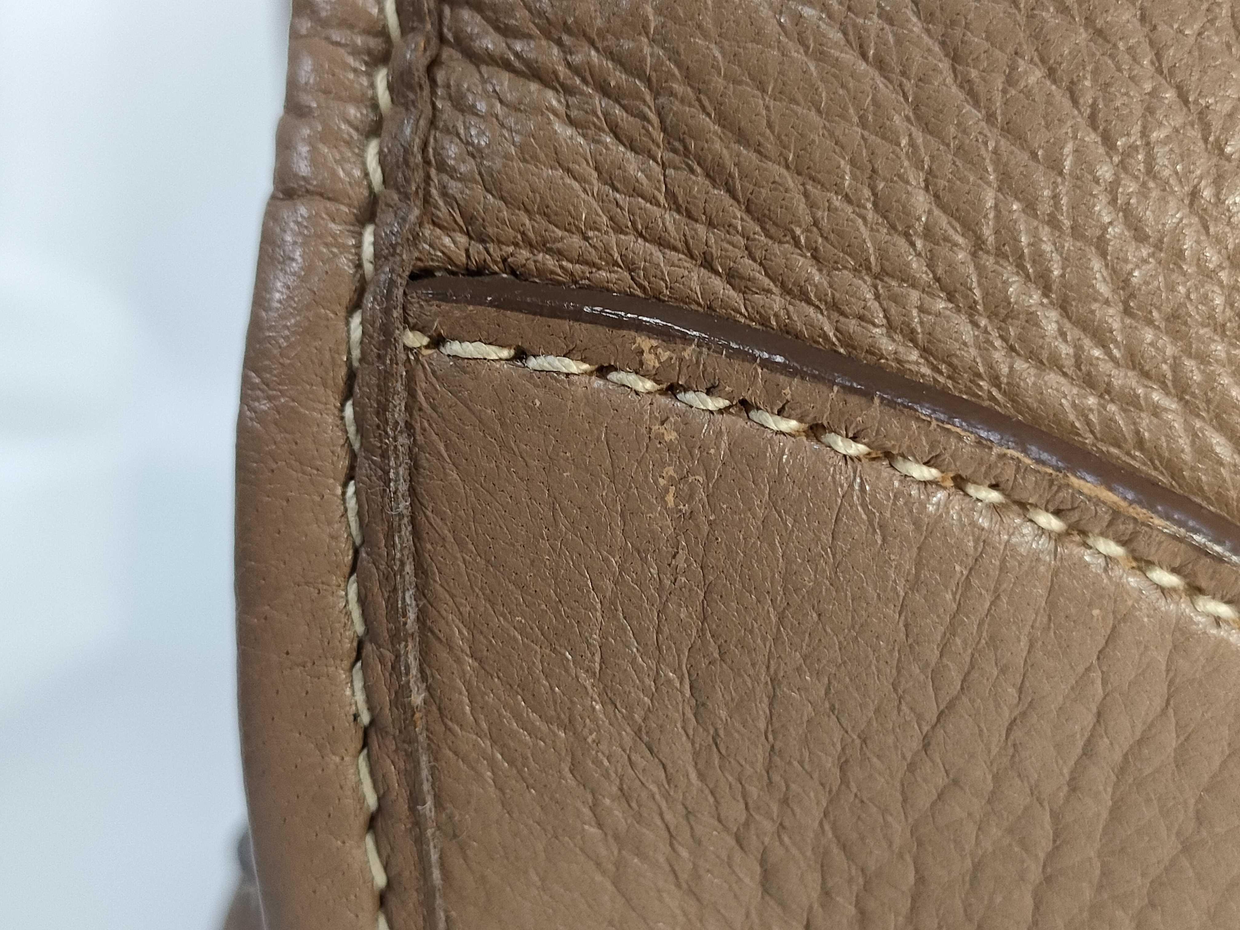 Vitello Daino Tote Bag Beige Handbag — view 13