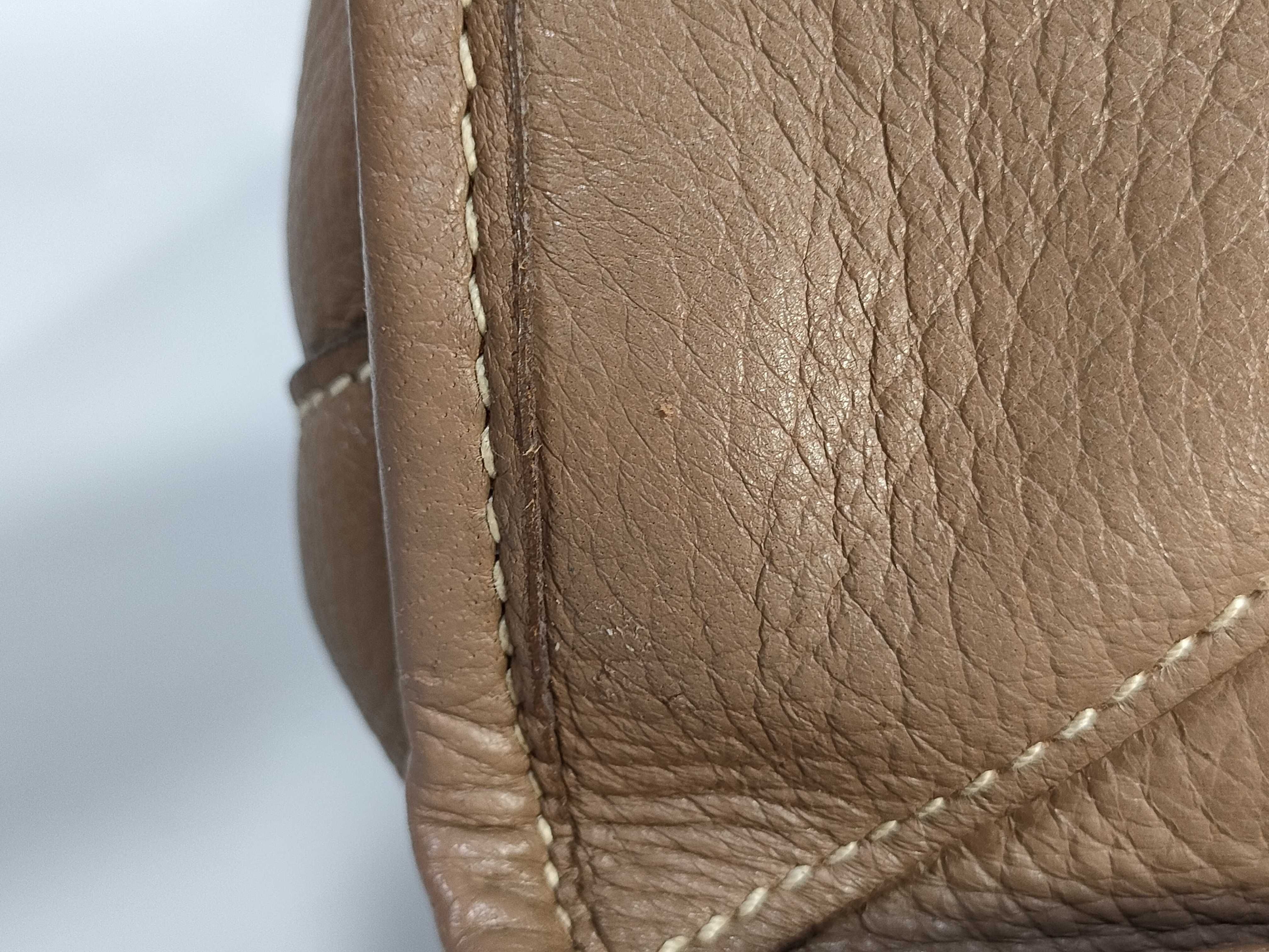Vitello Daino Tote Bag Beige Handbag — view 14