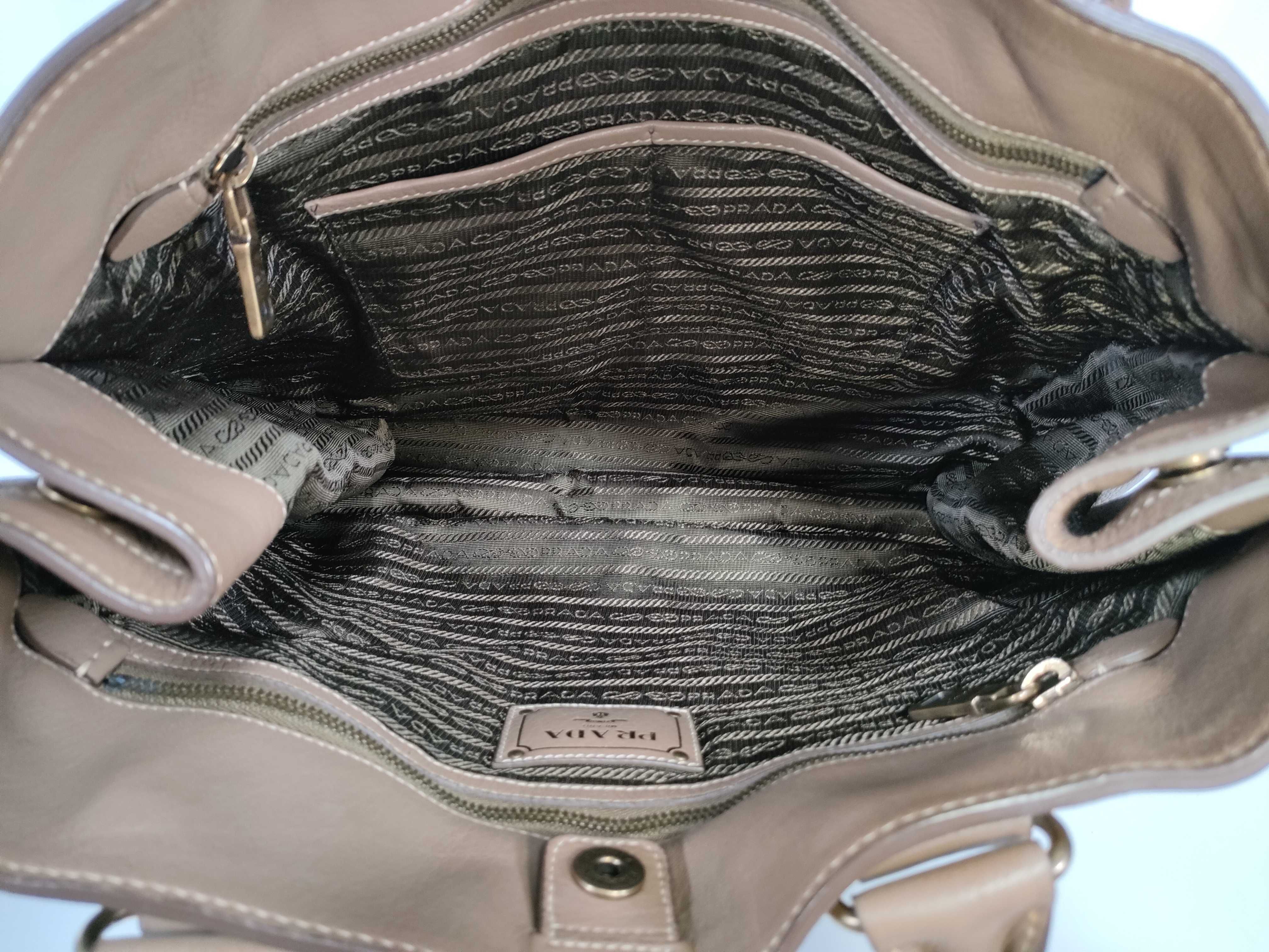Vitello Daino Tote Bag Beige Handbag — view 15
