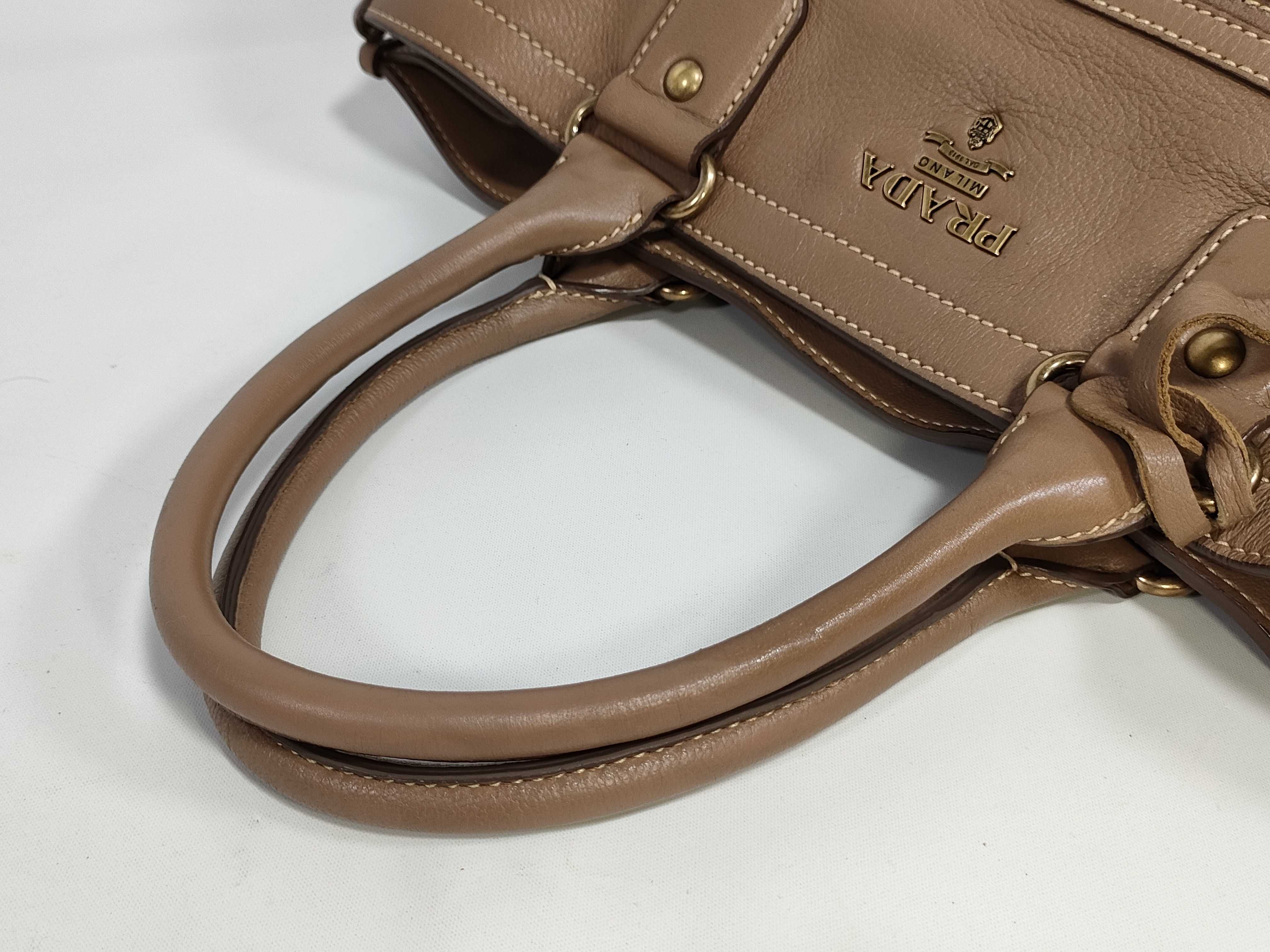 Vitello Daino Tote Bag Beige Handbag — view 3