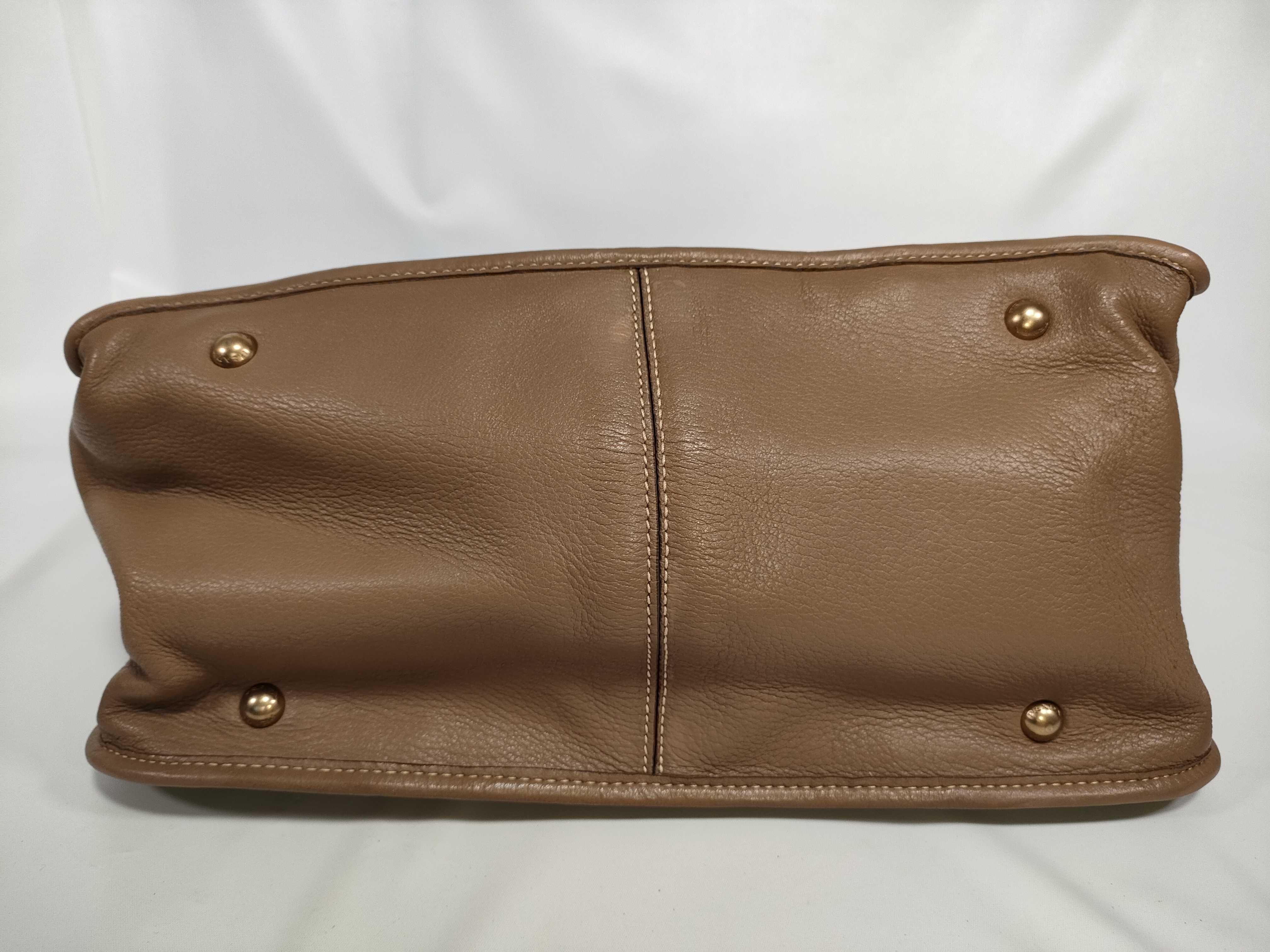 Vitello Daino Tote Bag Beige Handbag — view 7