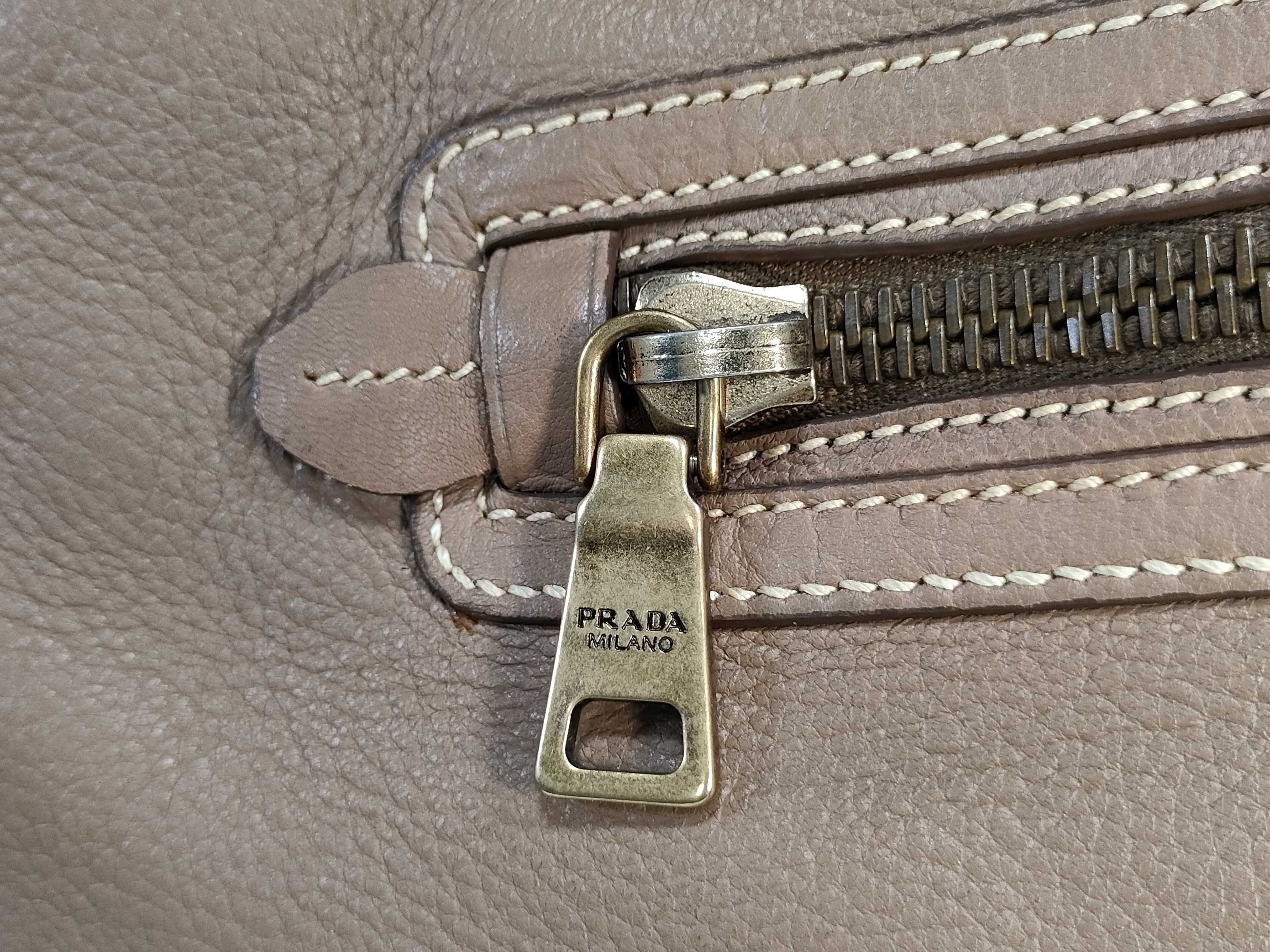Vitello Daino Tote Bag Beige Handbag — view 8