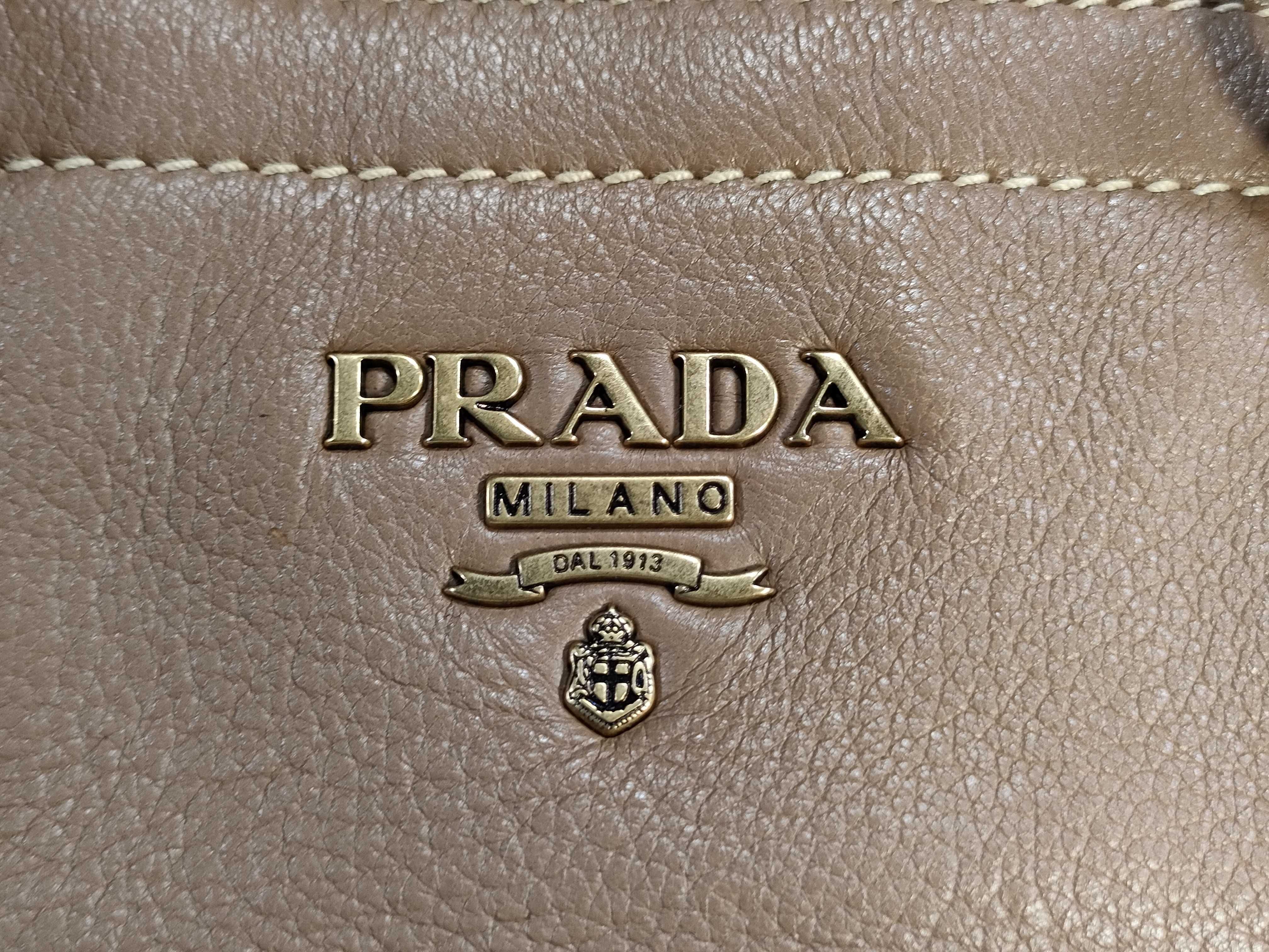 Vitello Daino Tote Bag Beige Handbag — view 9